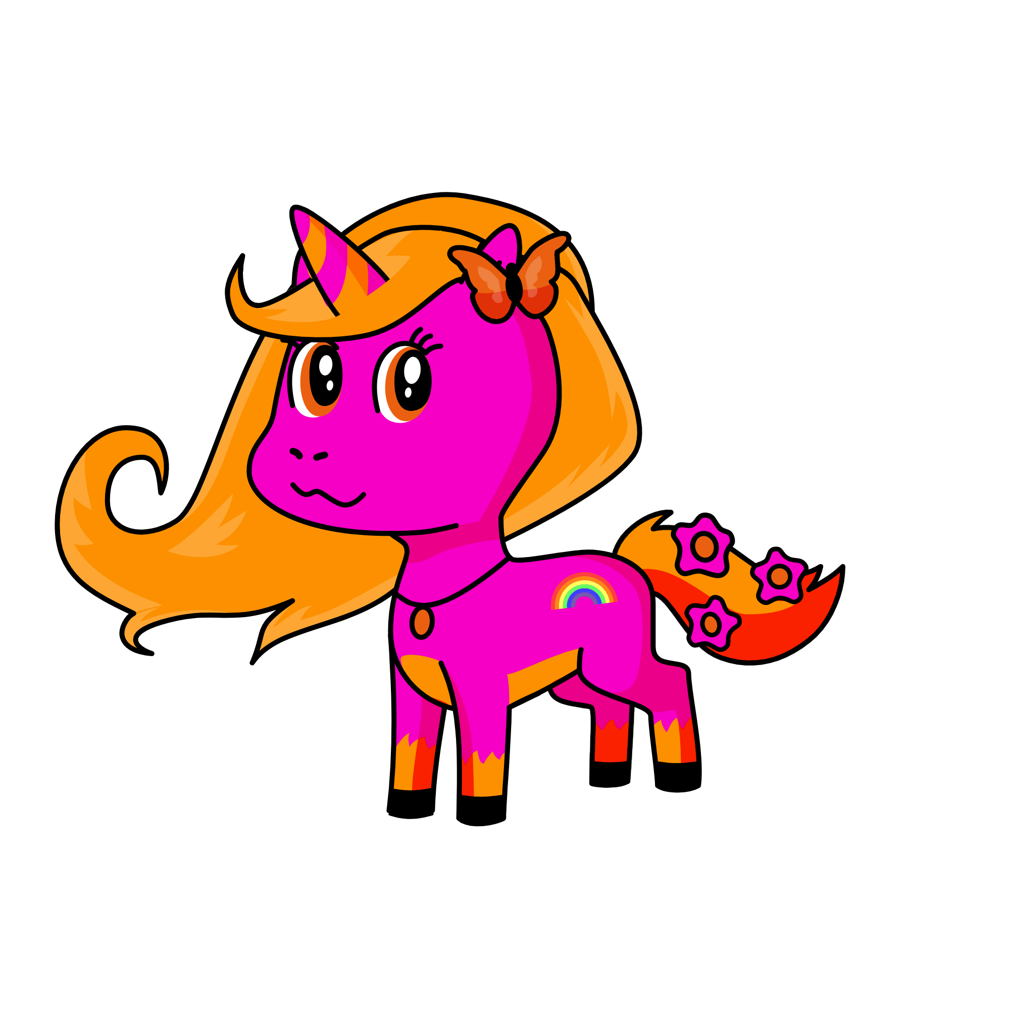 Pinky, the unicorn