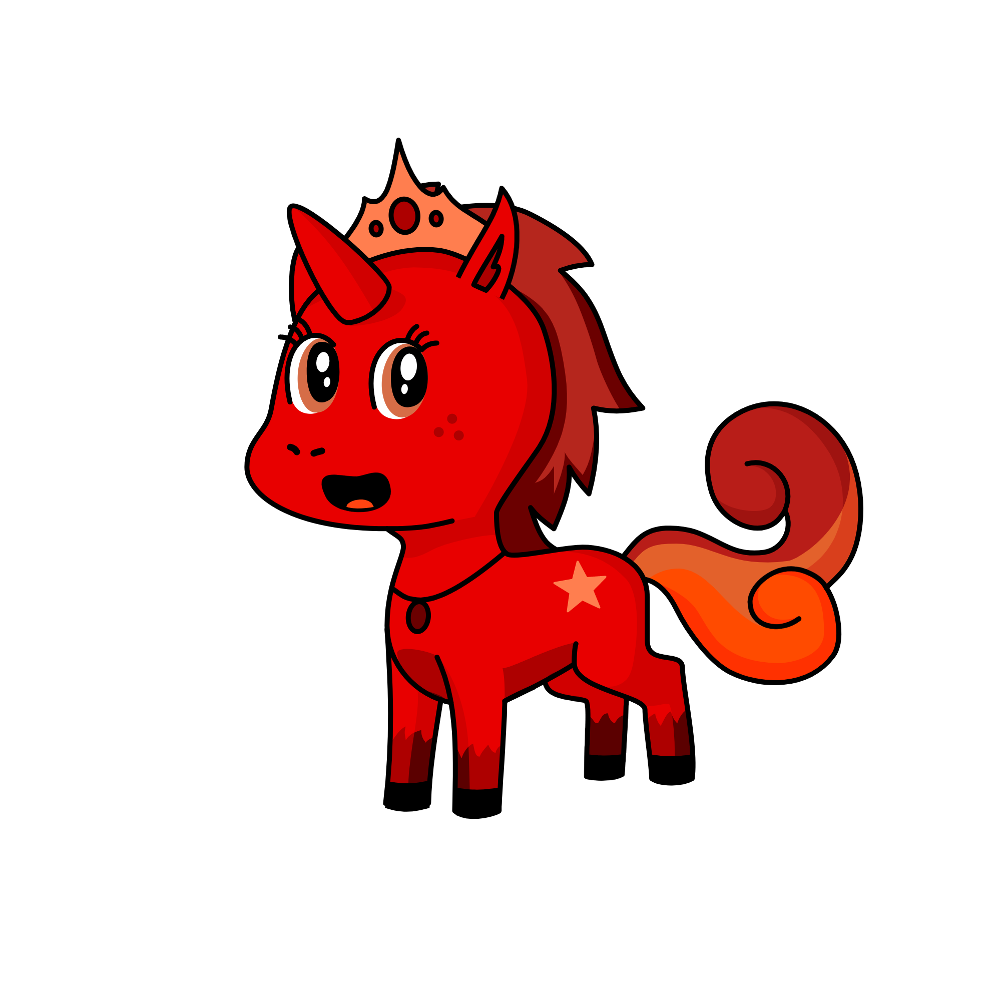 Firey, the unicorn