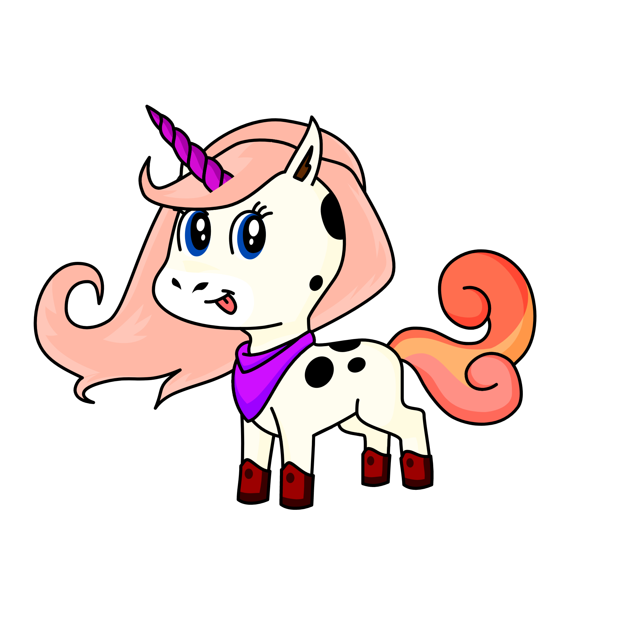 Pinky, the unicorn