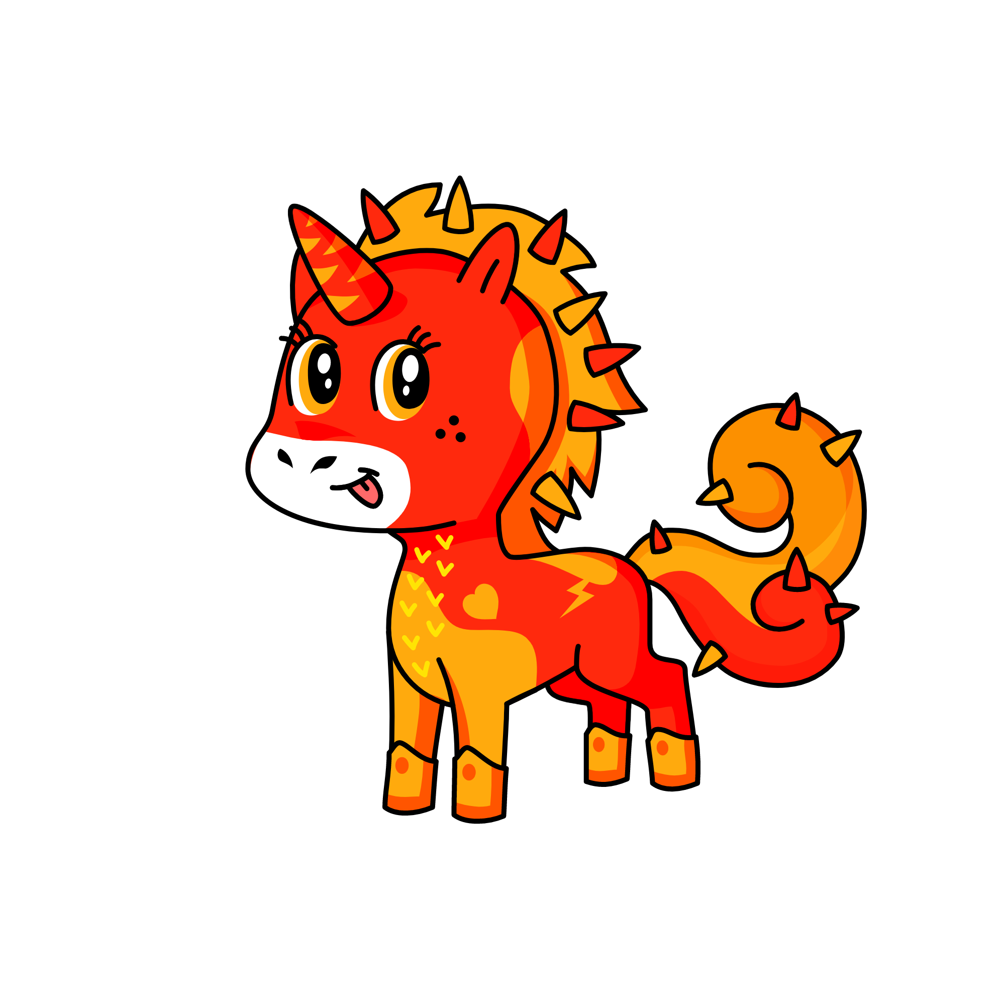 firelight, the unicorn