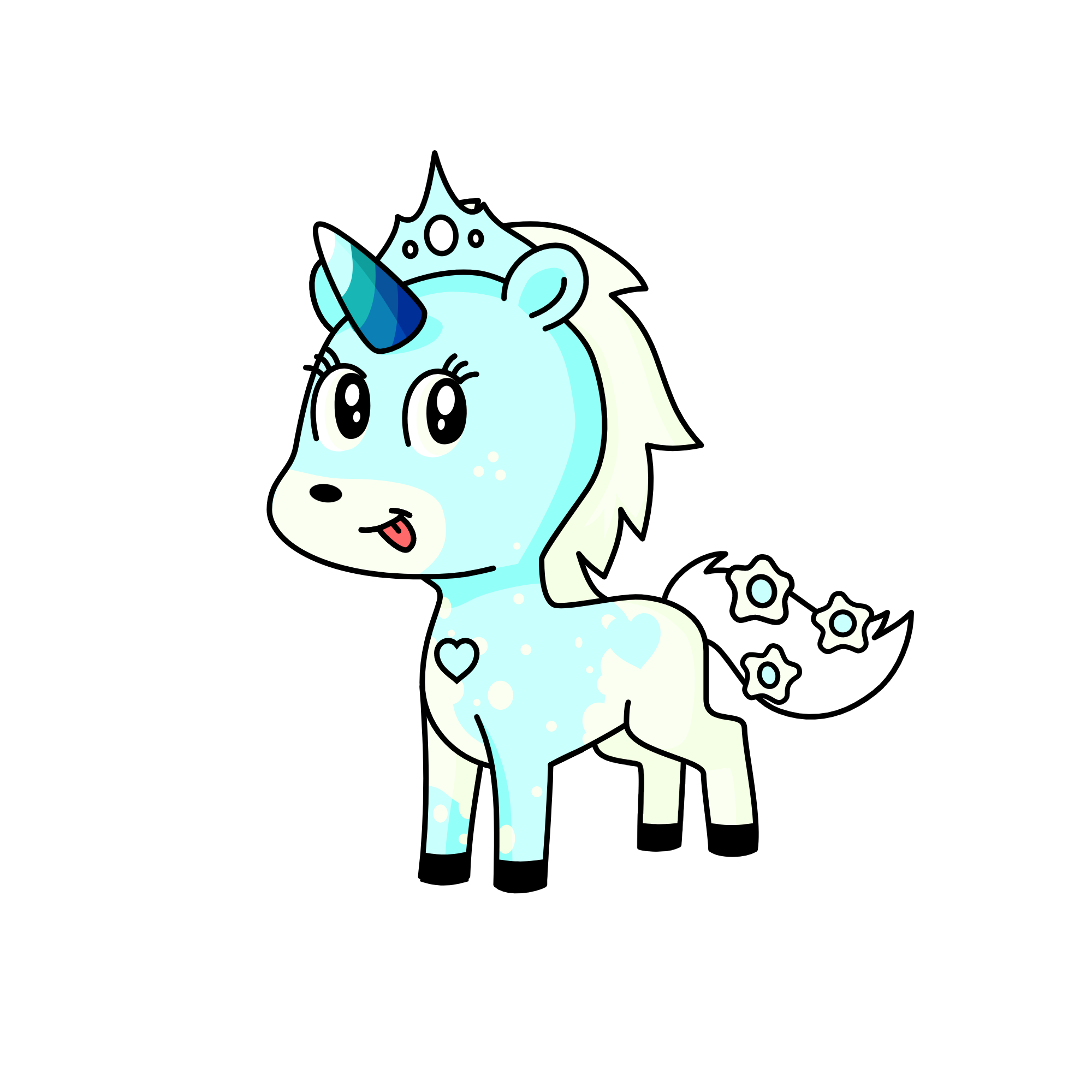 snowy, the unicorn