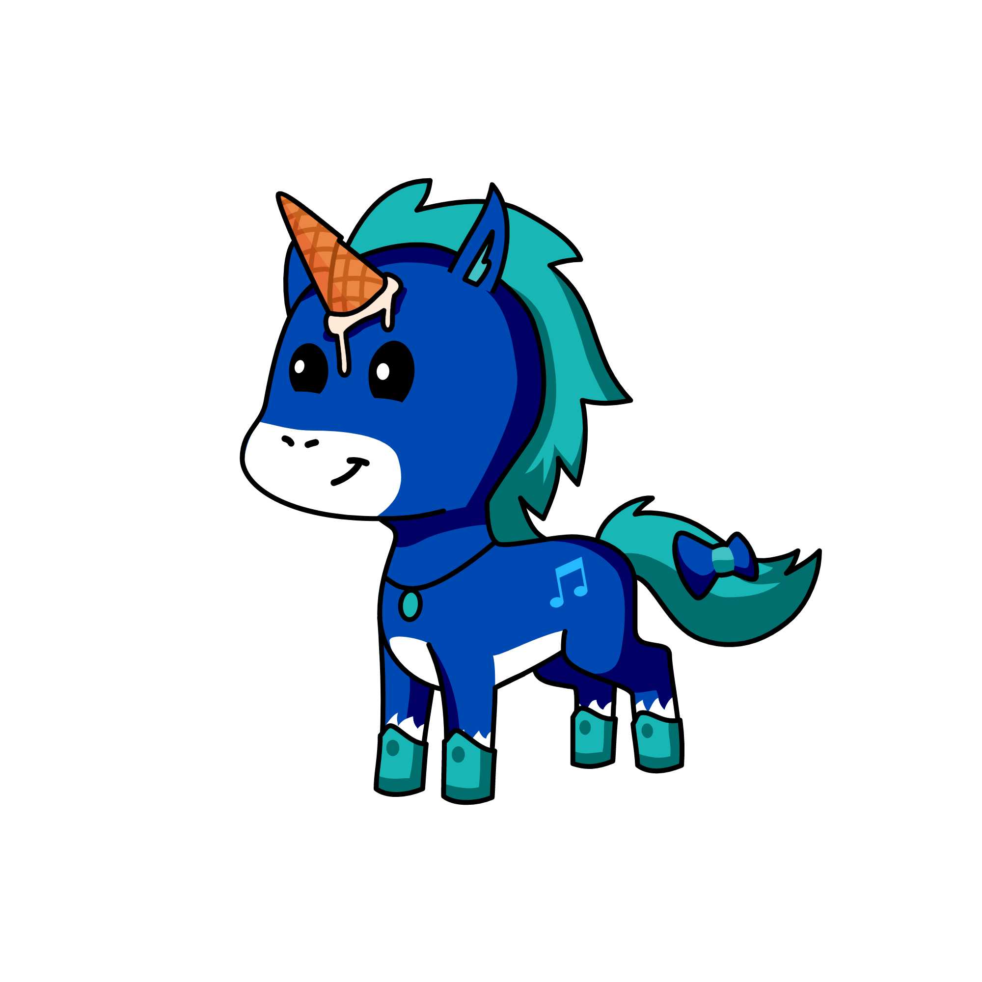 Cloudy, the unicorn