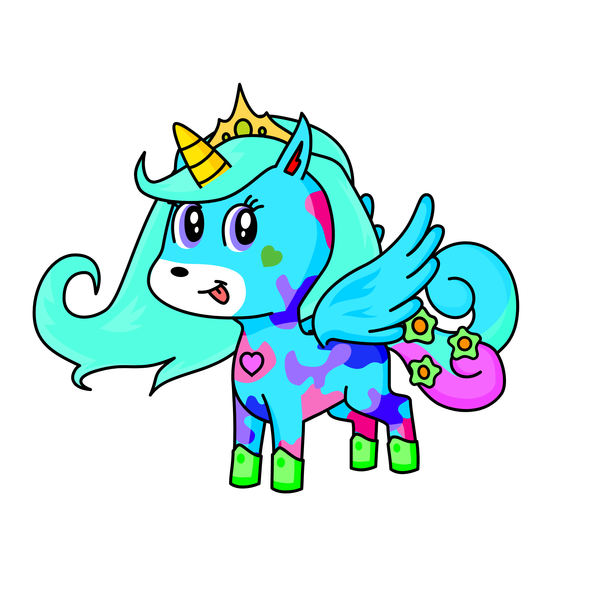 Candy Unicorn, the unicorn