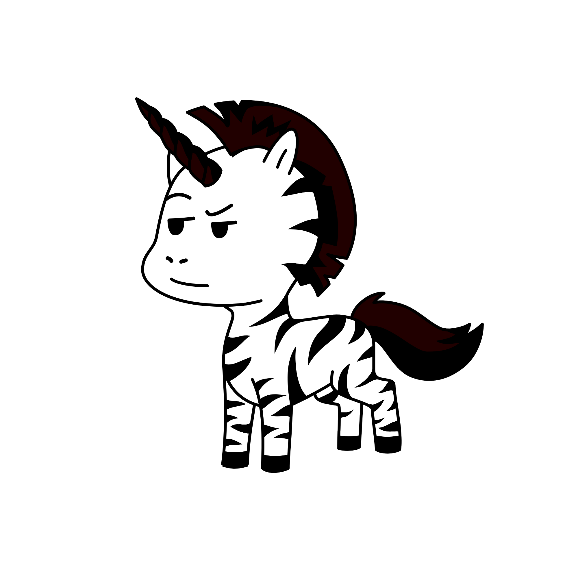 marty the zebracorn, the unicorn