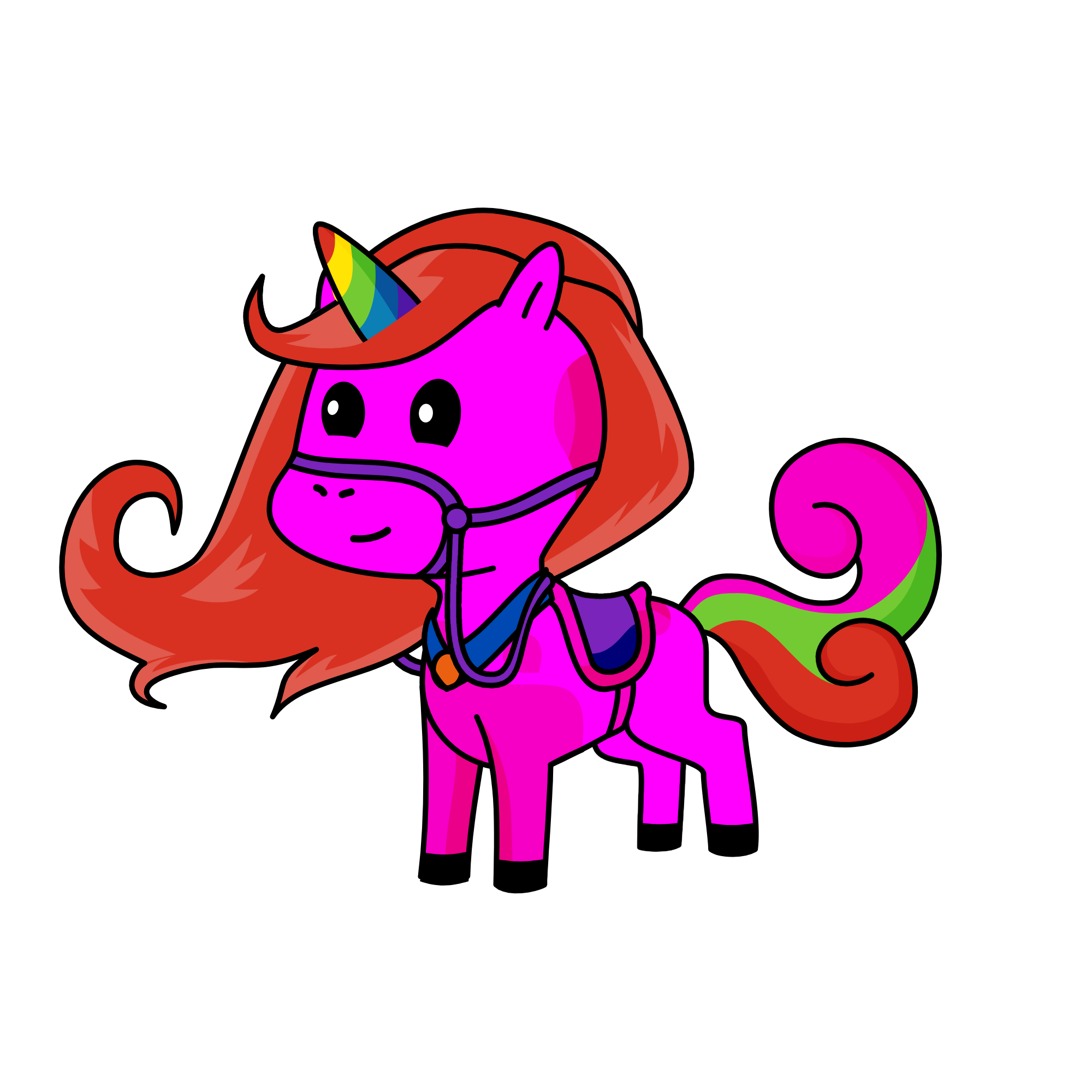 Rainbow Dash, the unicorn