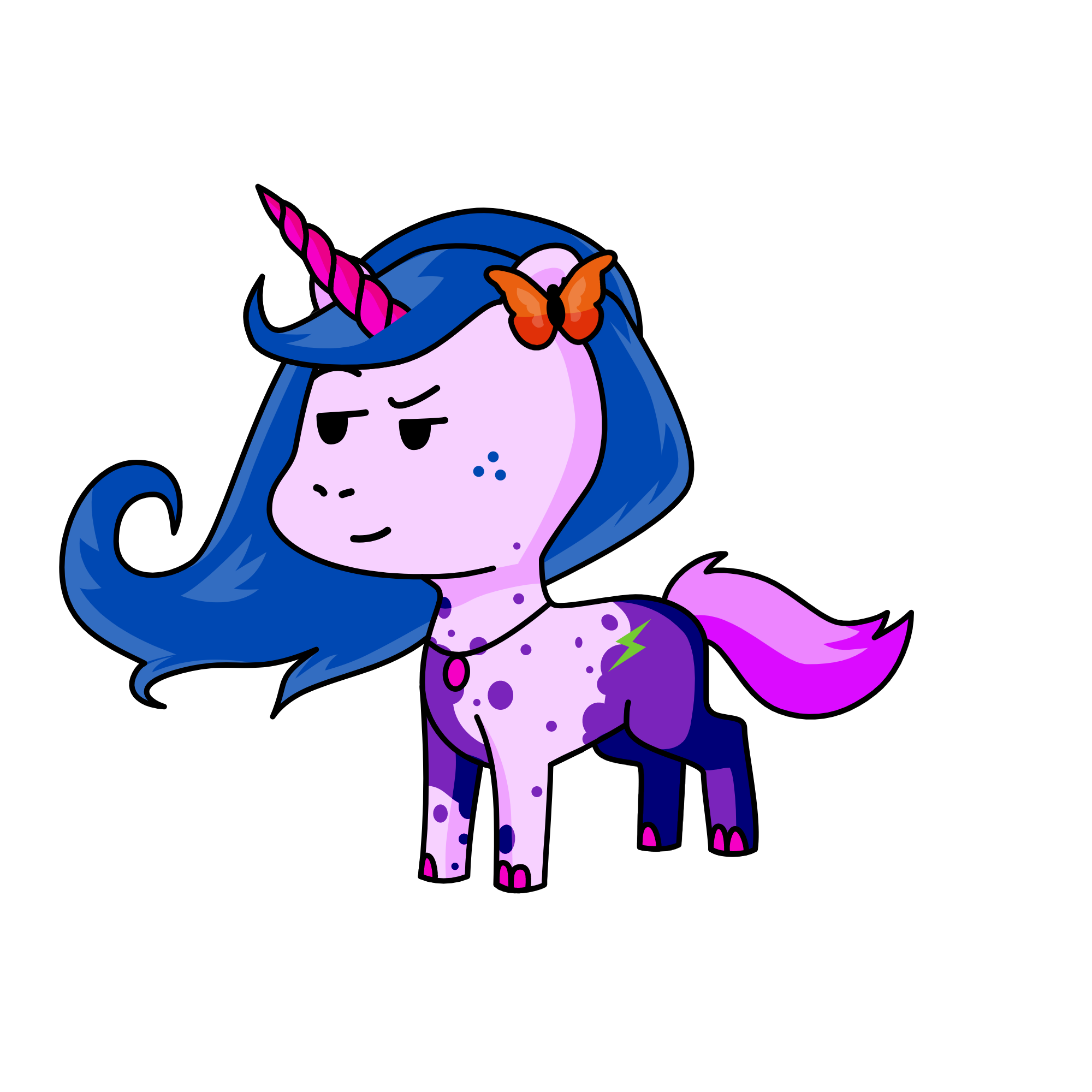 Pinky, the unicorn