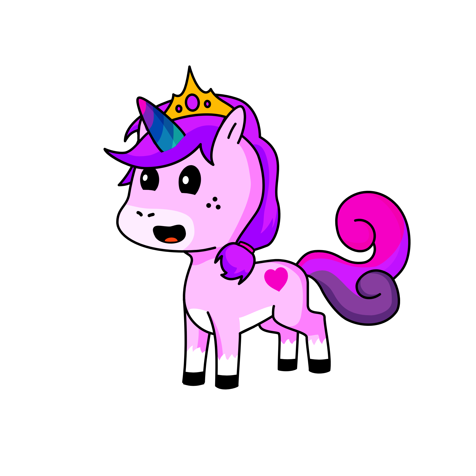 Fluffy, the unicorn