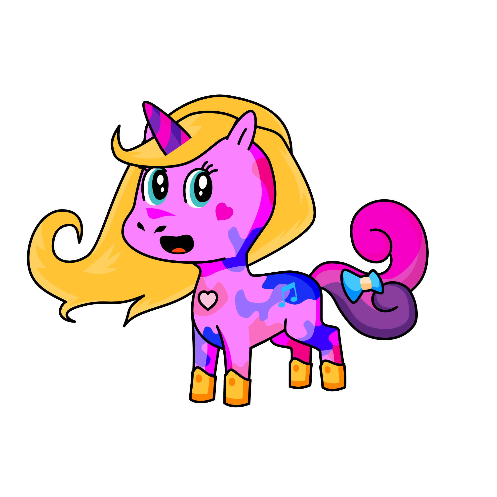 singing, the unicorn