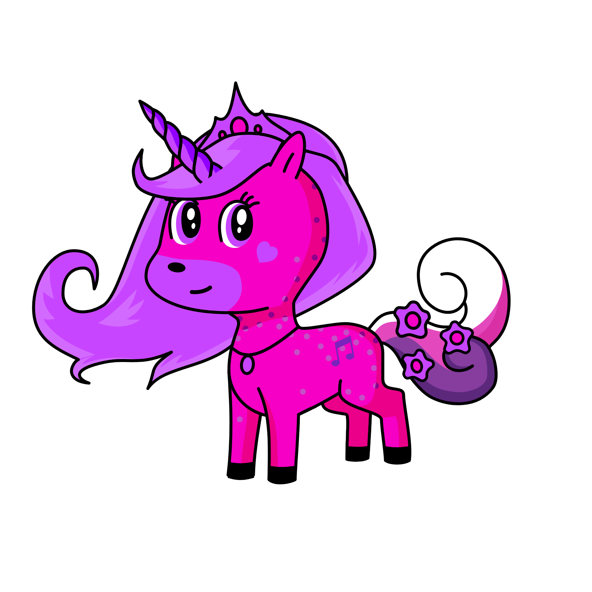 Lila Kraliçe, the unicorn