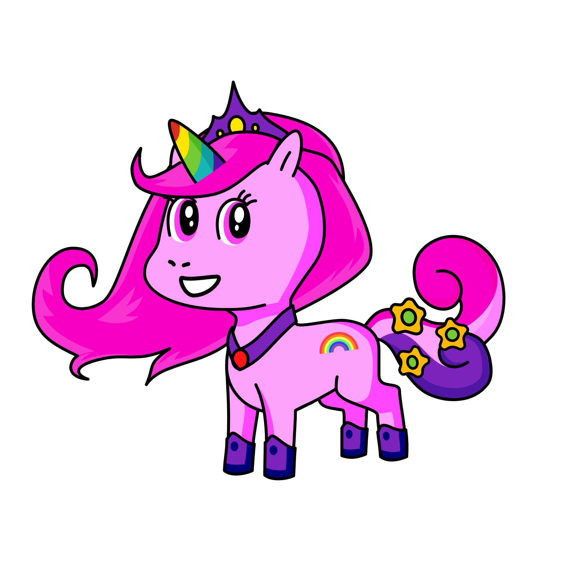 pink, the unicorn