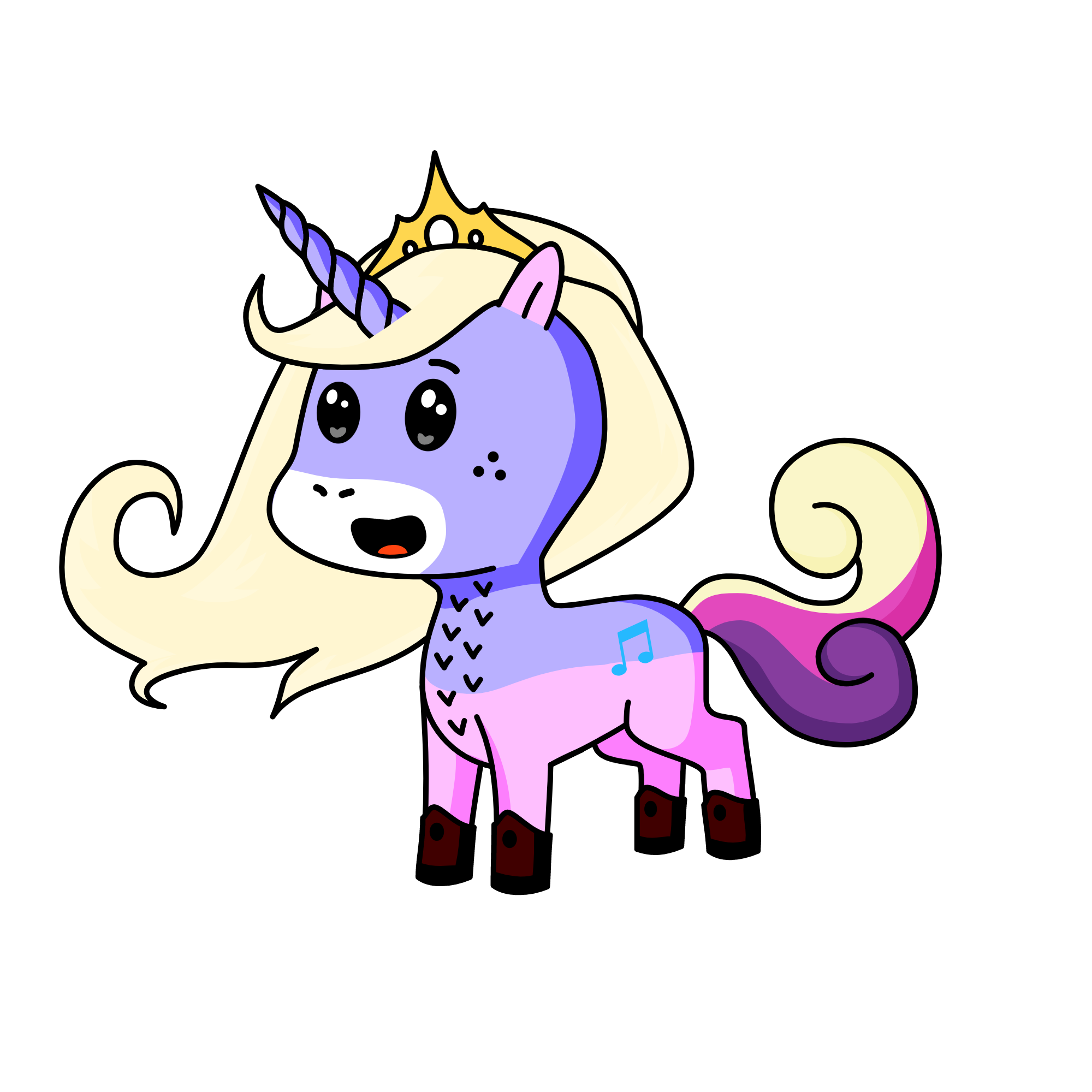 Dancer, the unicorn
