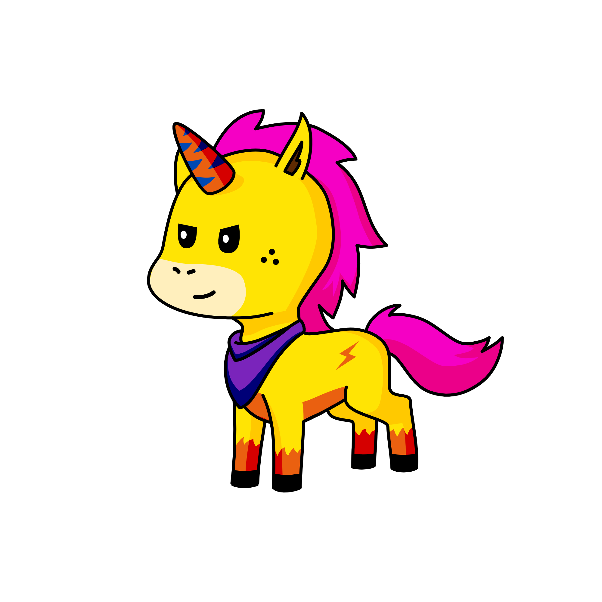 Lightning, the unicorn