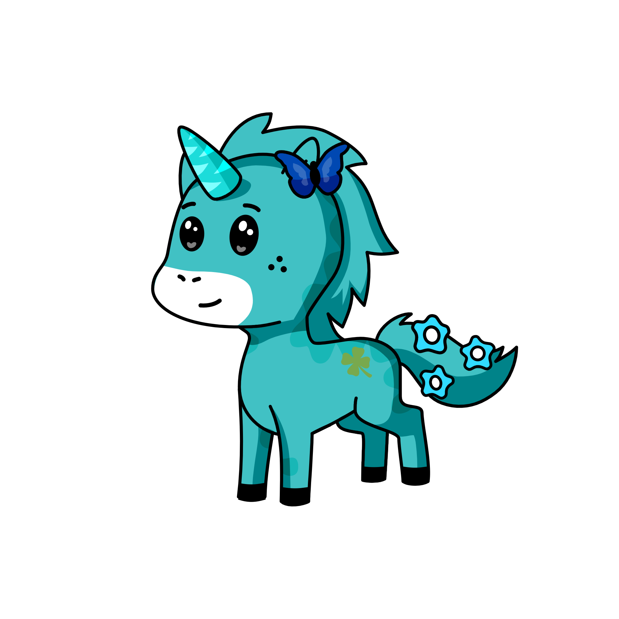 Teel blast, the unicorn
