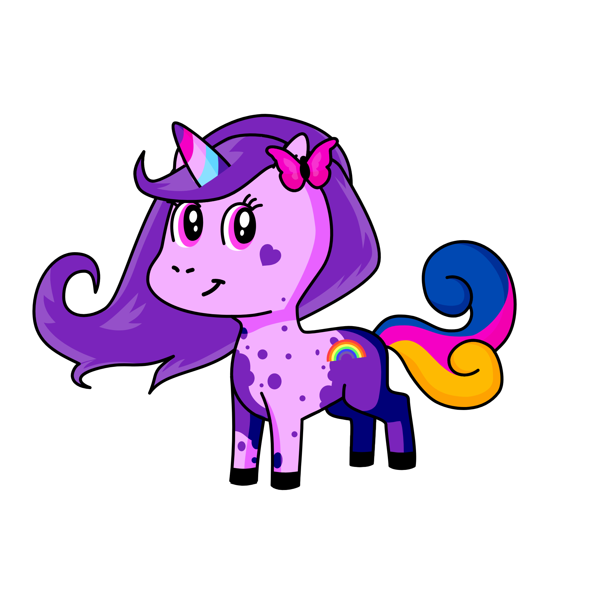 Moonlight, the unicorn