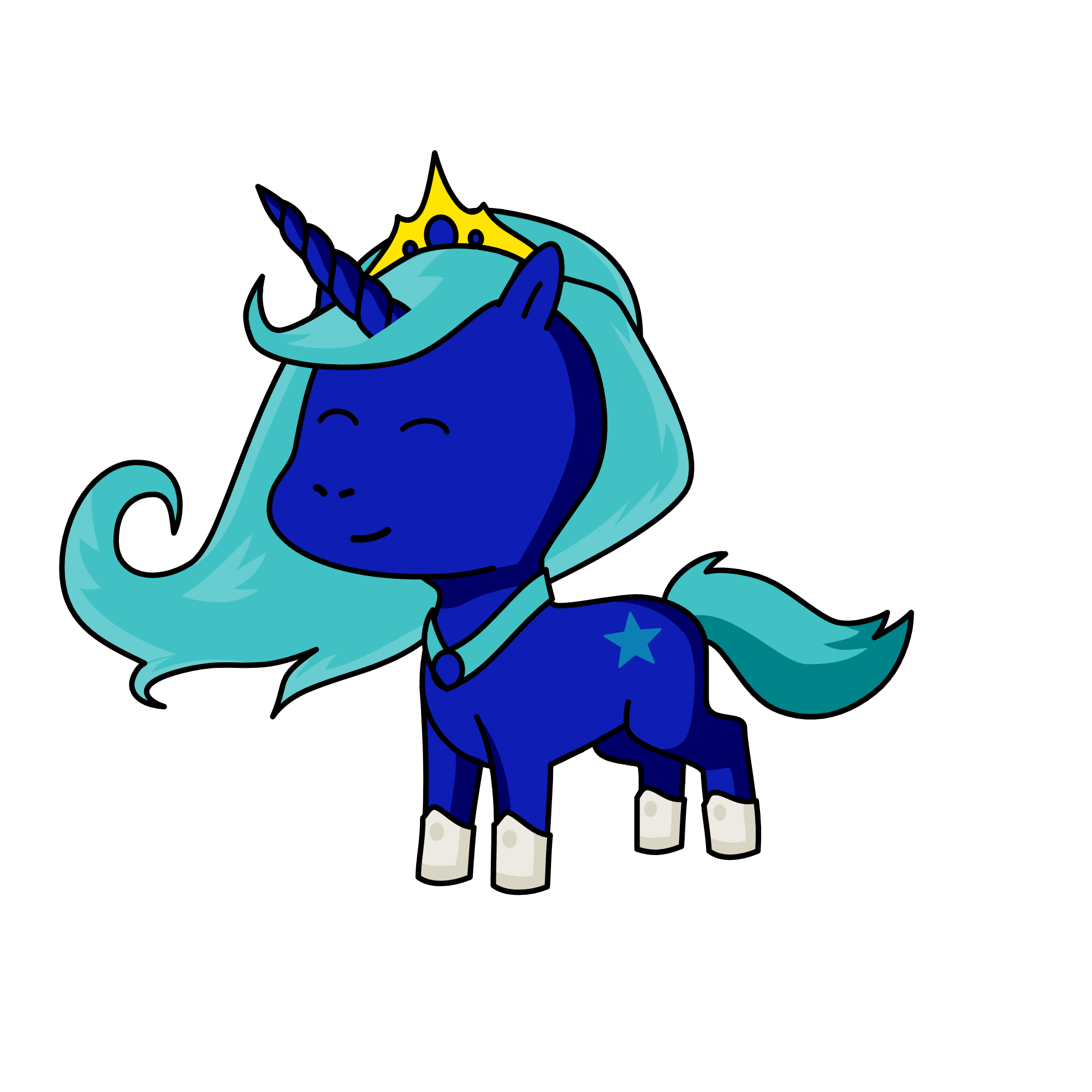 Moonlight, the unicorn