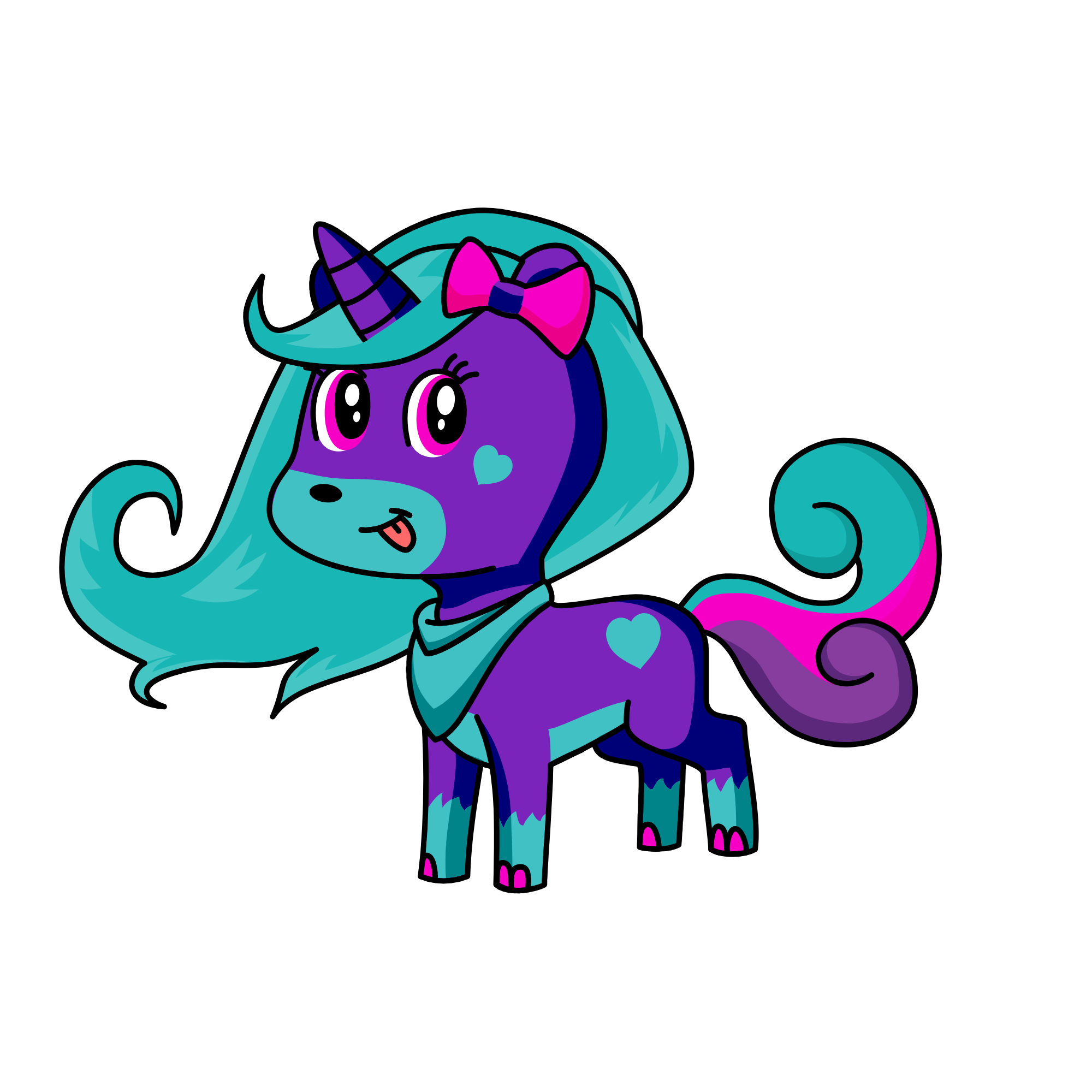 90's Chick, the unicorn