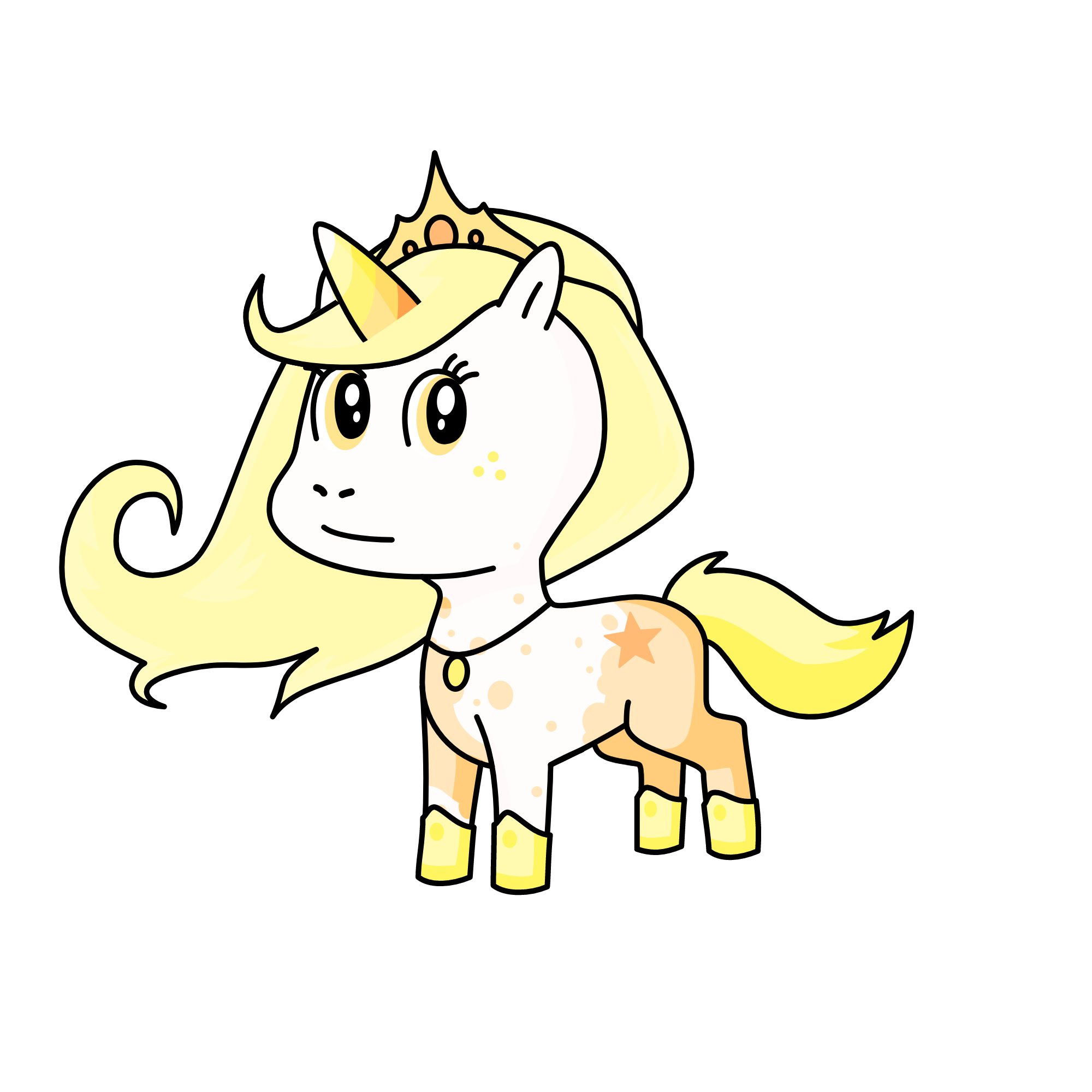 Moonlight, the unicorn