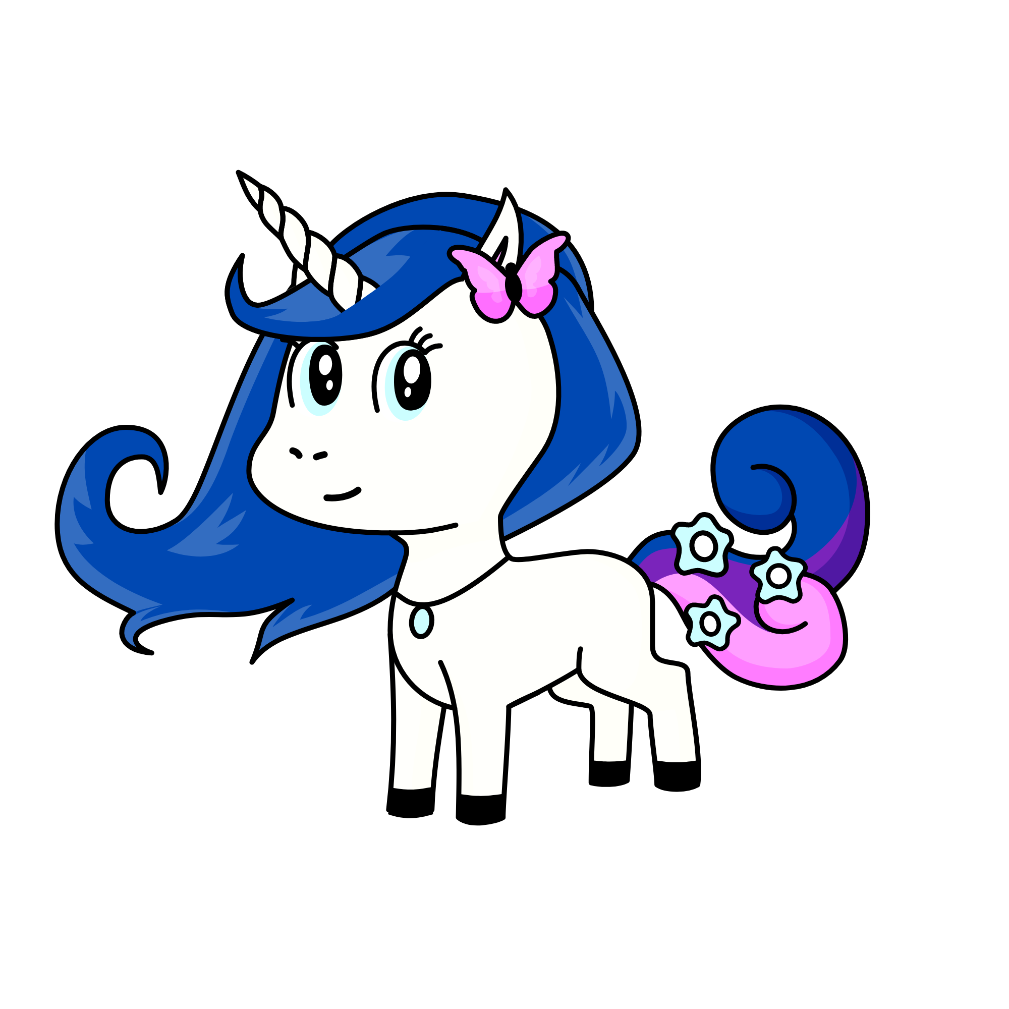 moonlight, the unicorn