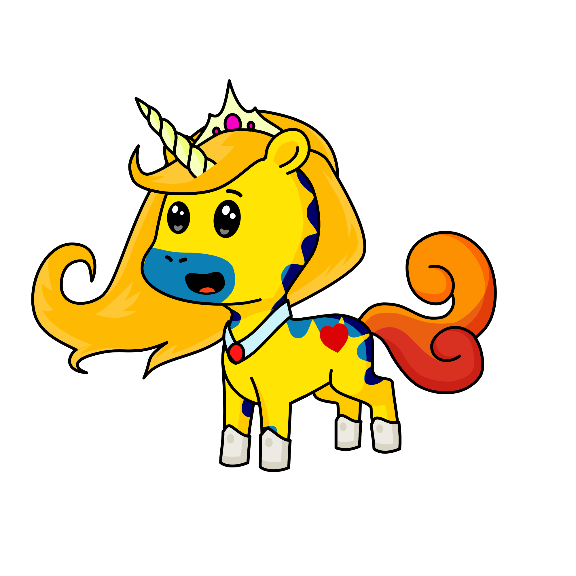 Brighty moonie queen, the unicorn