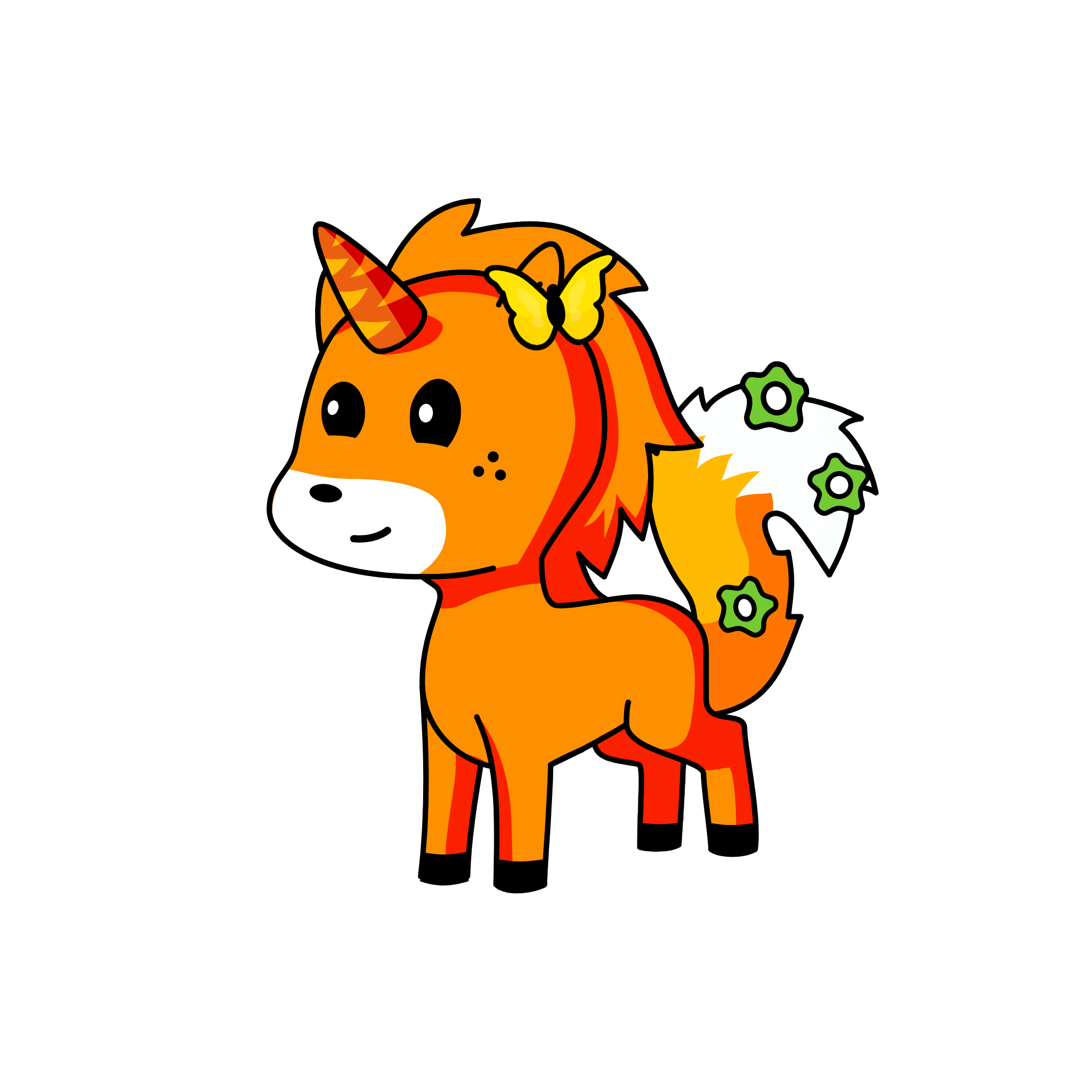 fox, the unicorn
