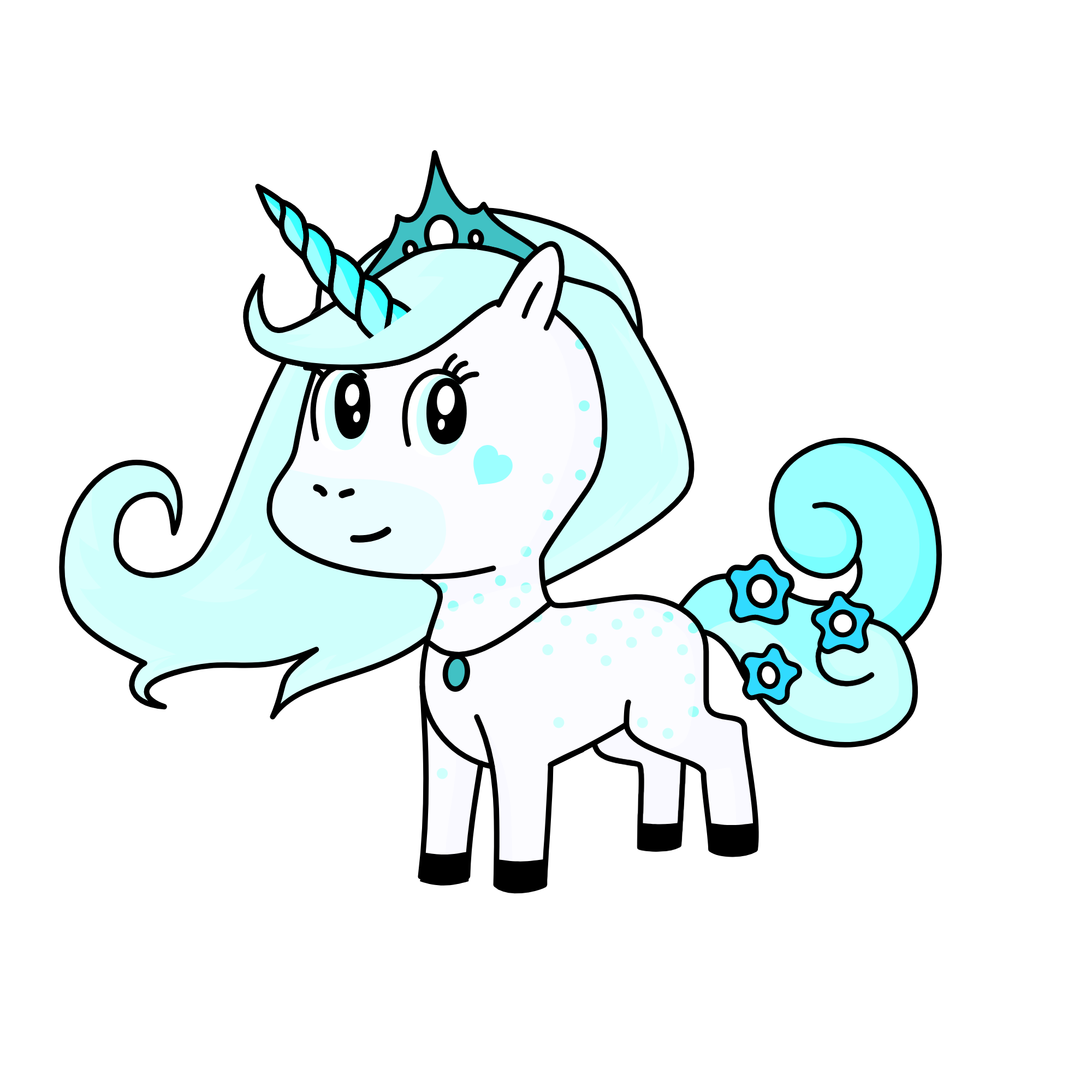 snowy, the unicorn