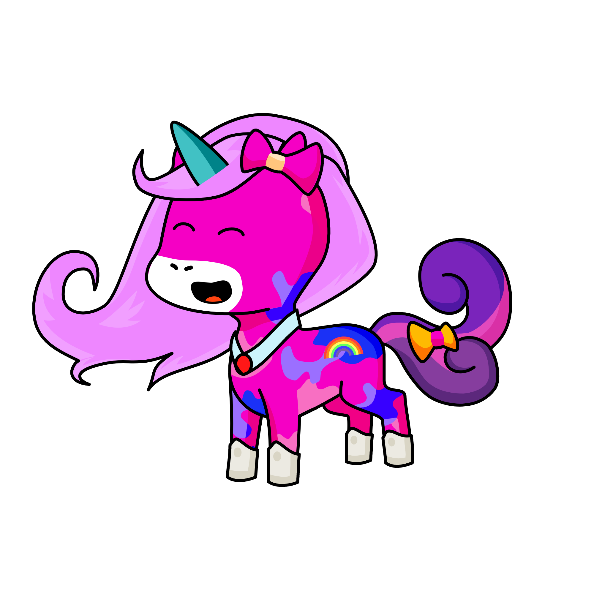pink, the unicorn