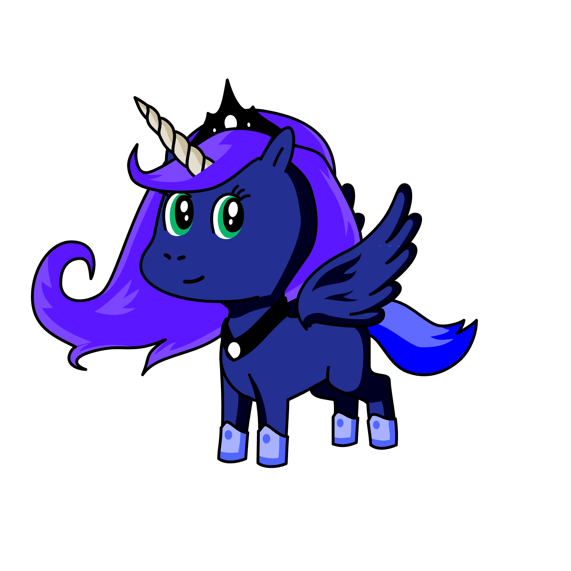 Princess Luna, the unicorn