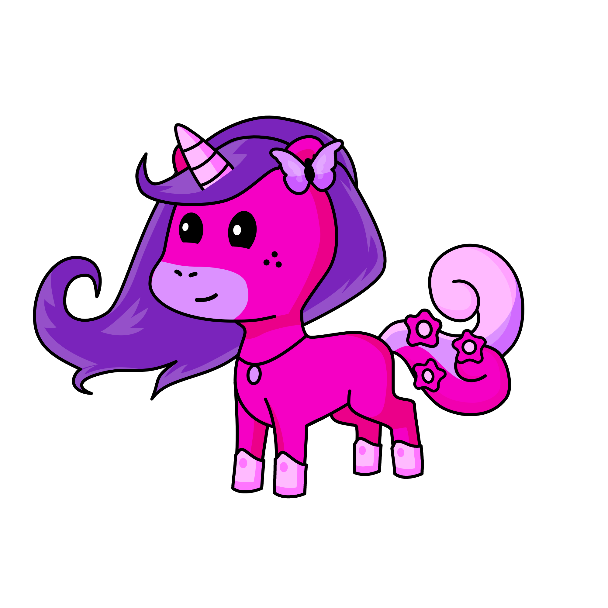 ROSE GOLD AMILIA, the unicorn