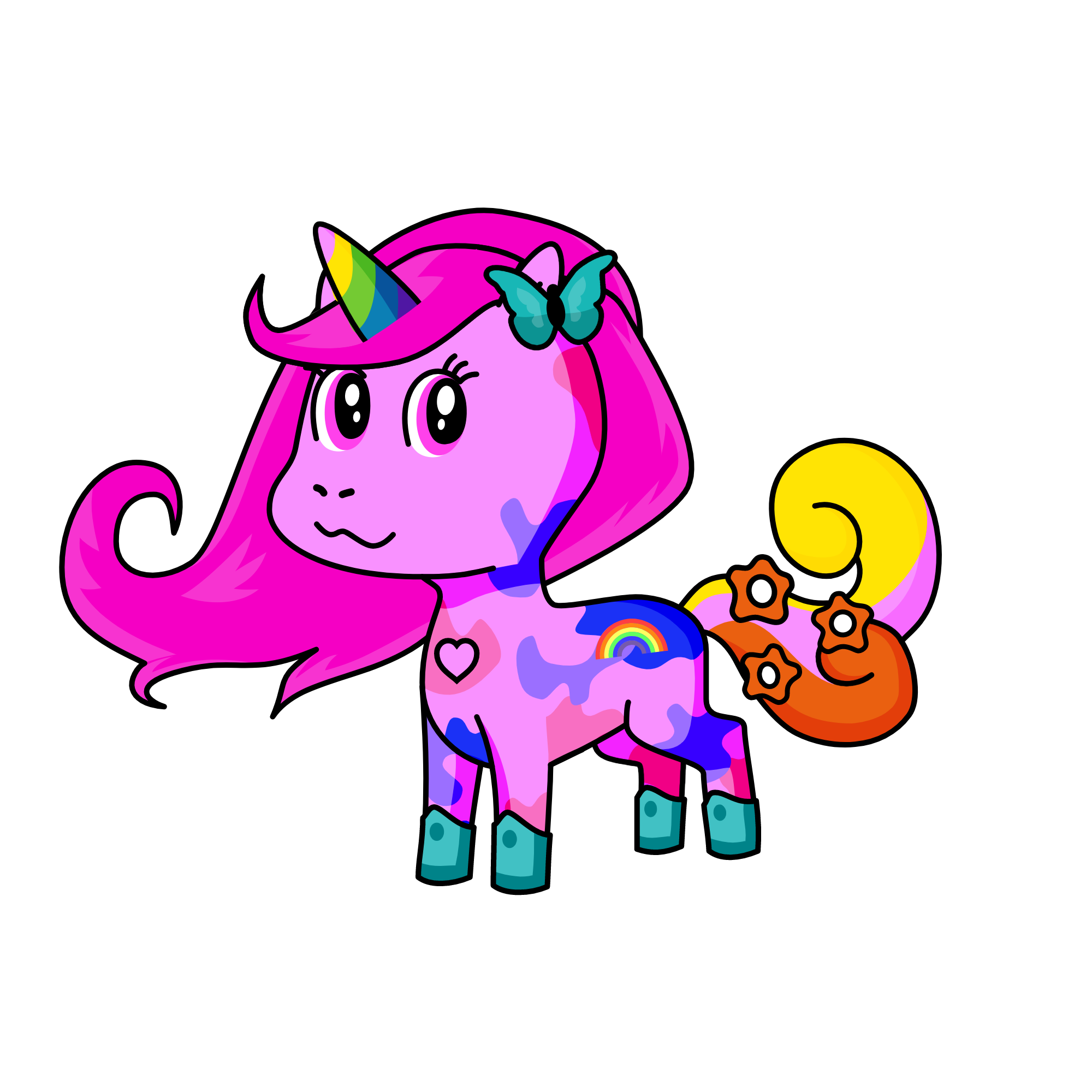 rainbow, the unicorn