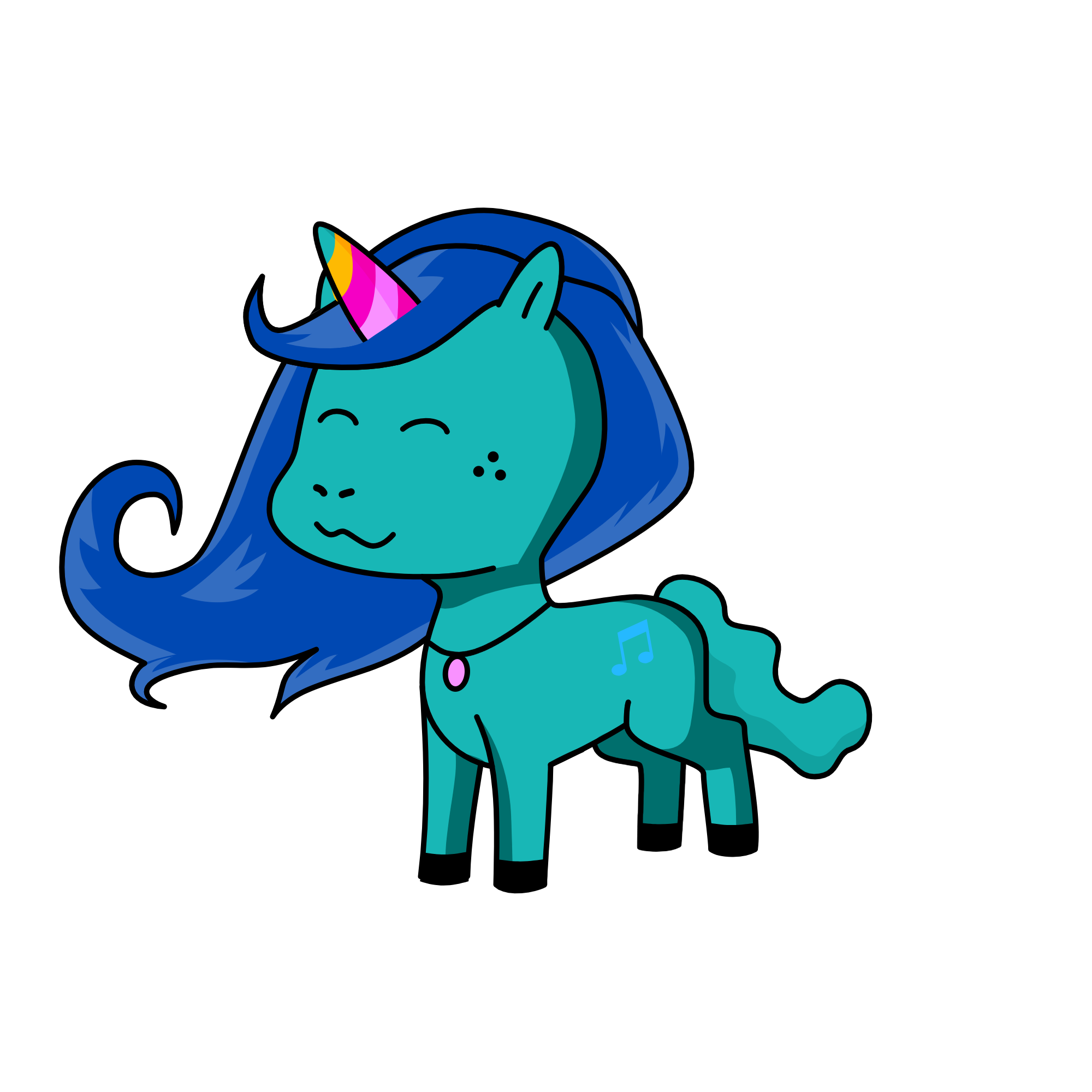 snowy, the unicorn