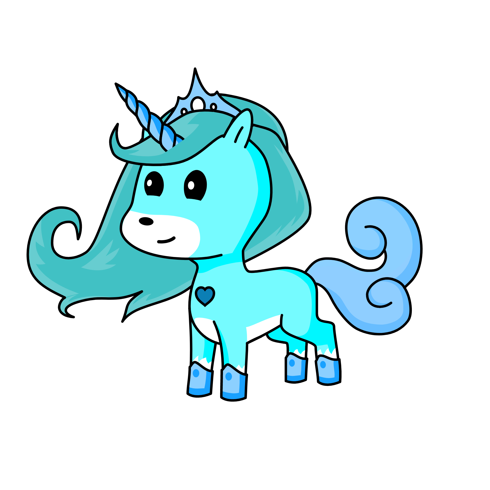 snowy, the unicorn