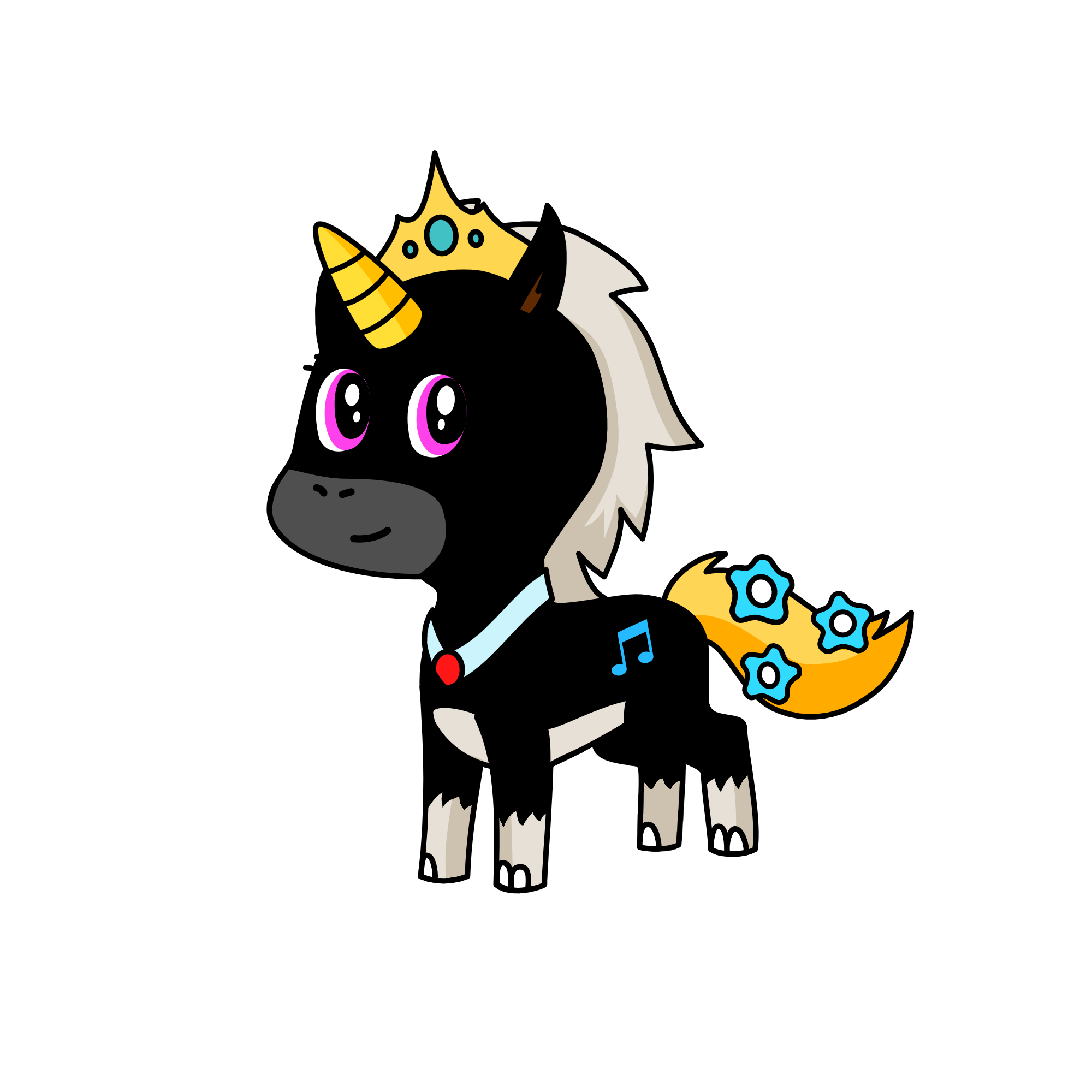 Darkers, the unicorn
