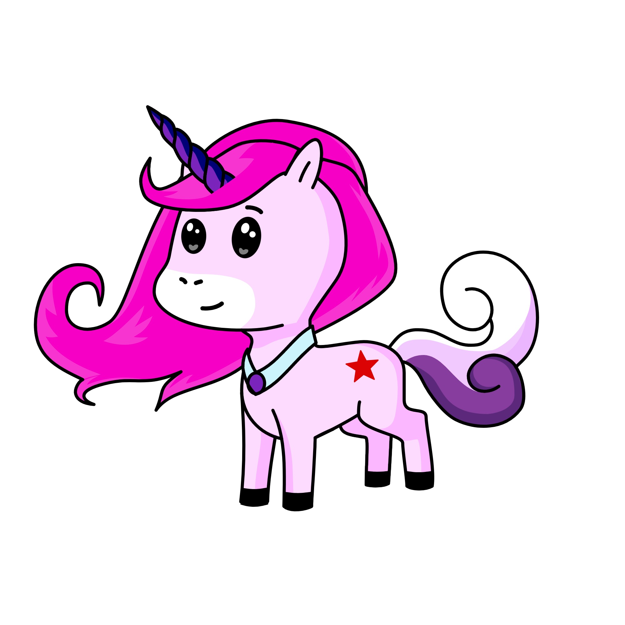 PINK, the unicorn