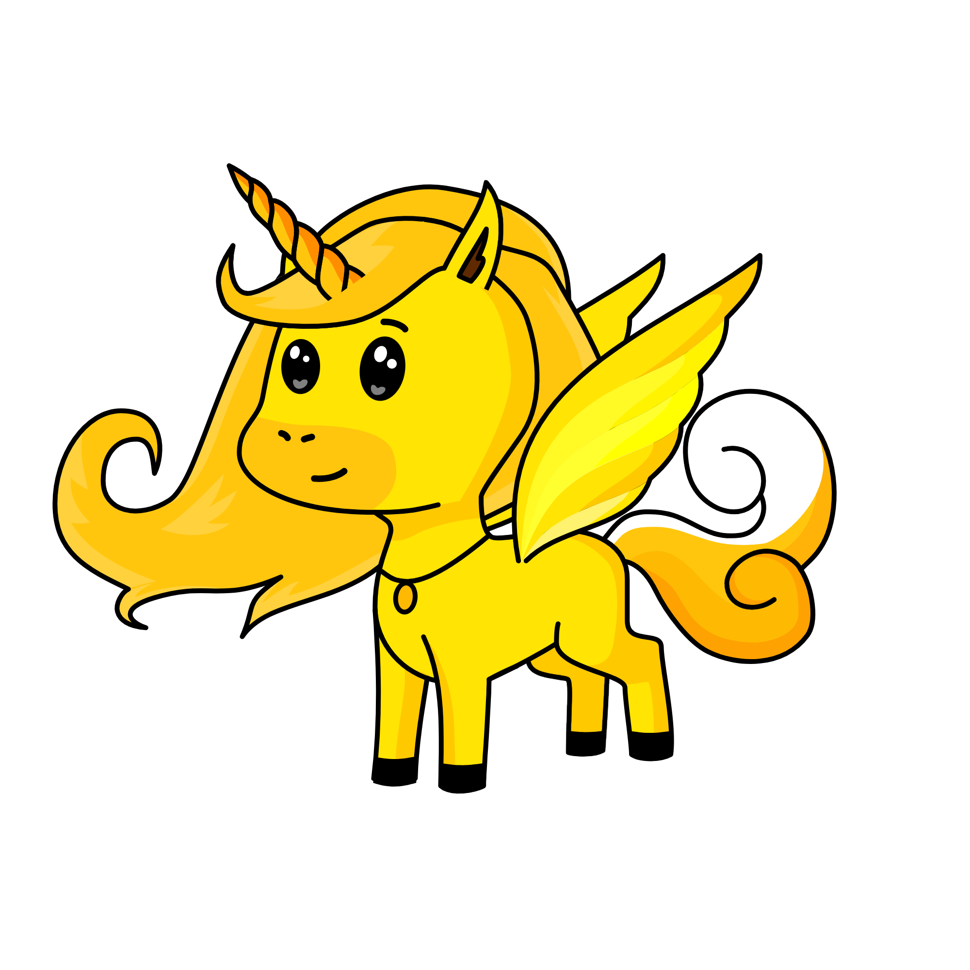 Sun, the unicorn