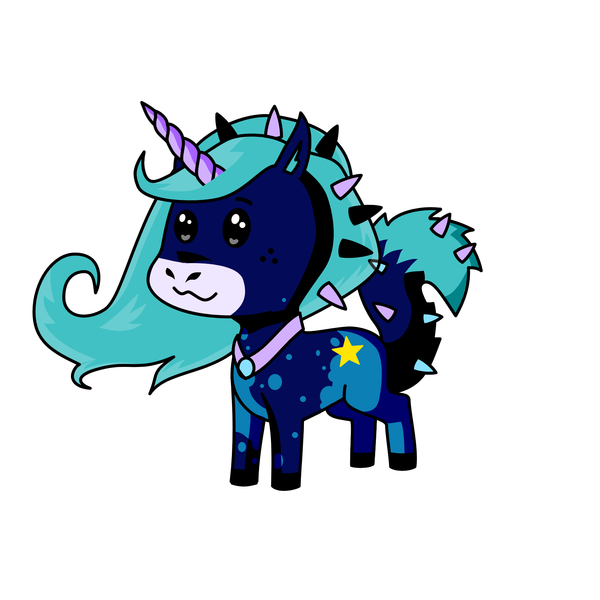 Midnight, the unicorn