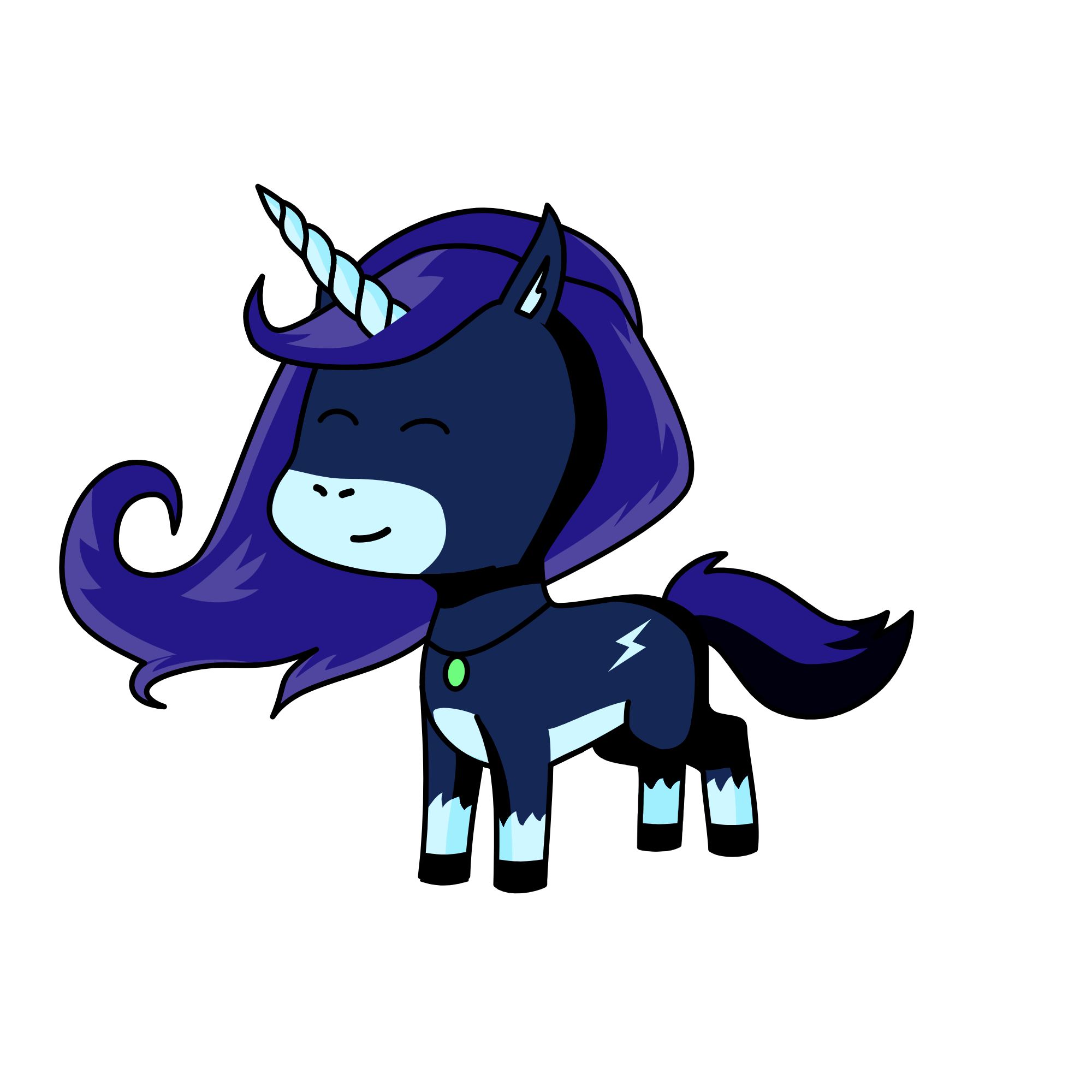 Emerald, the unicorn