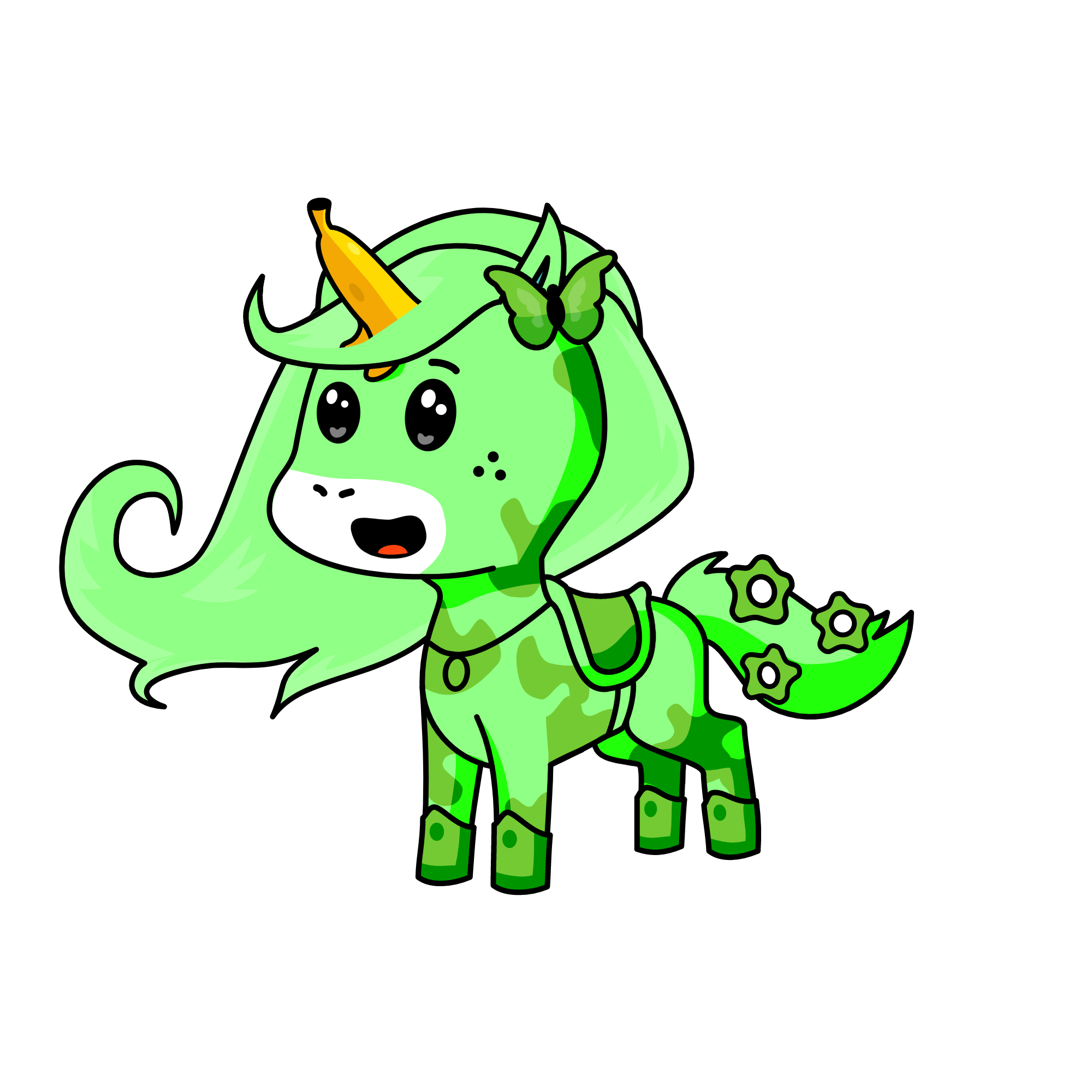 Minty, the unicorn