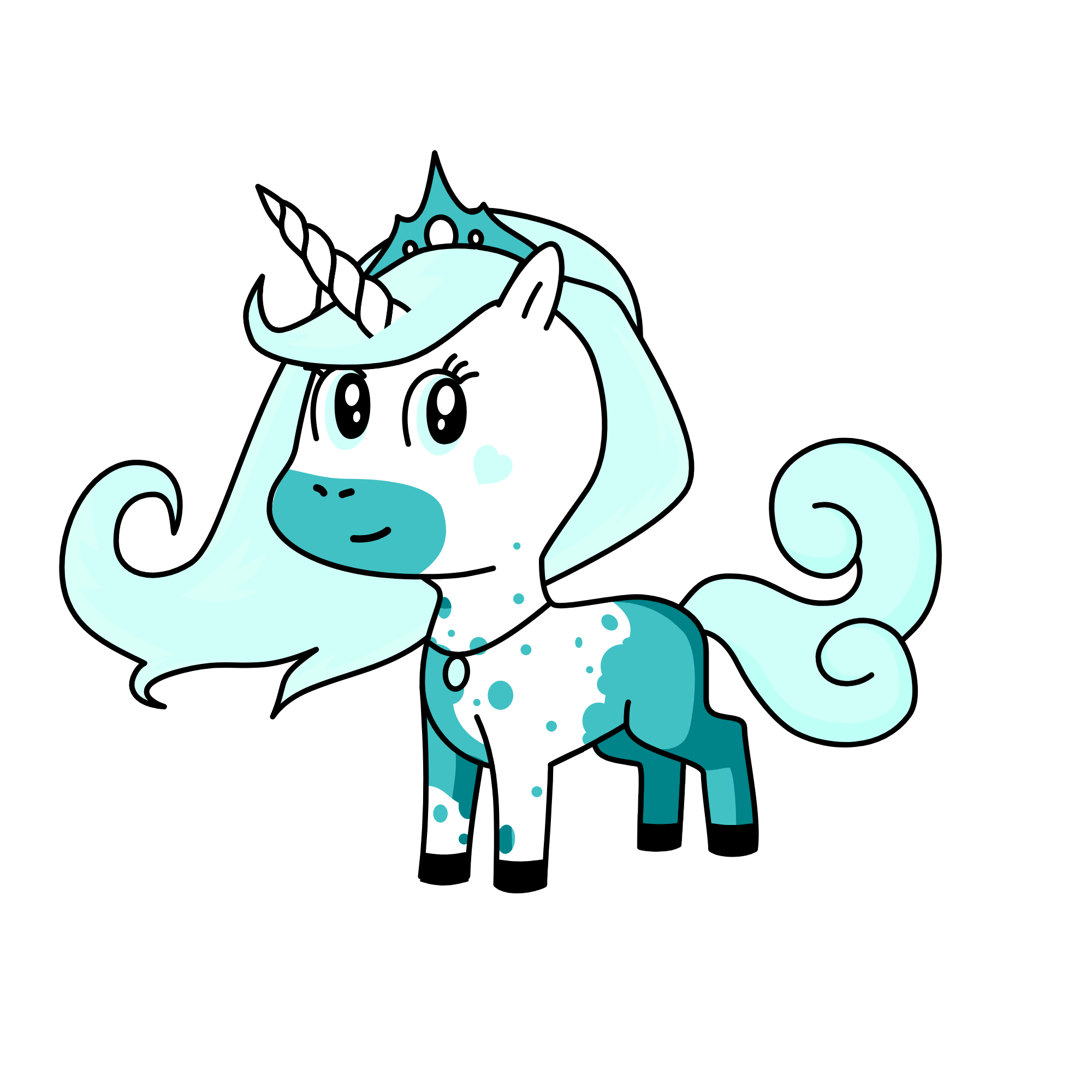 snowy, the unicorn