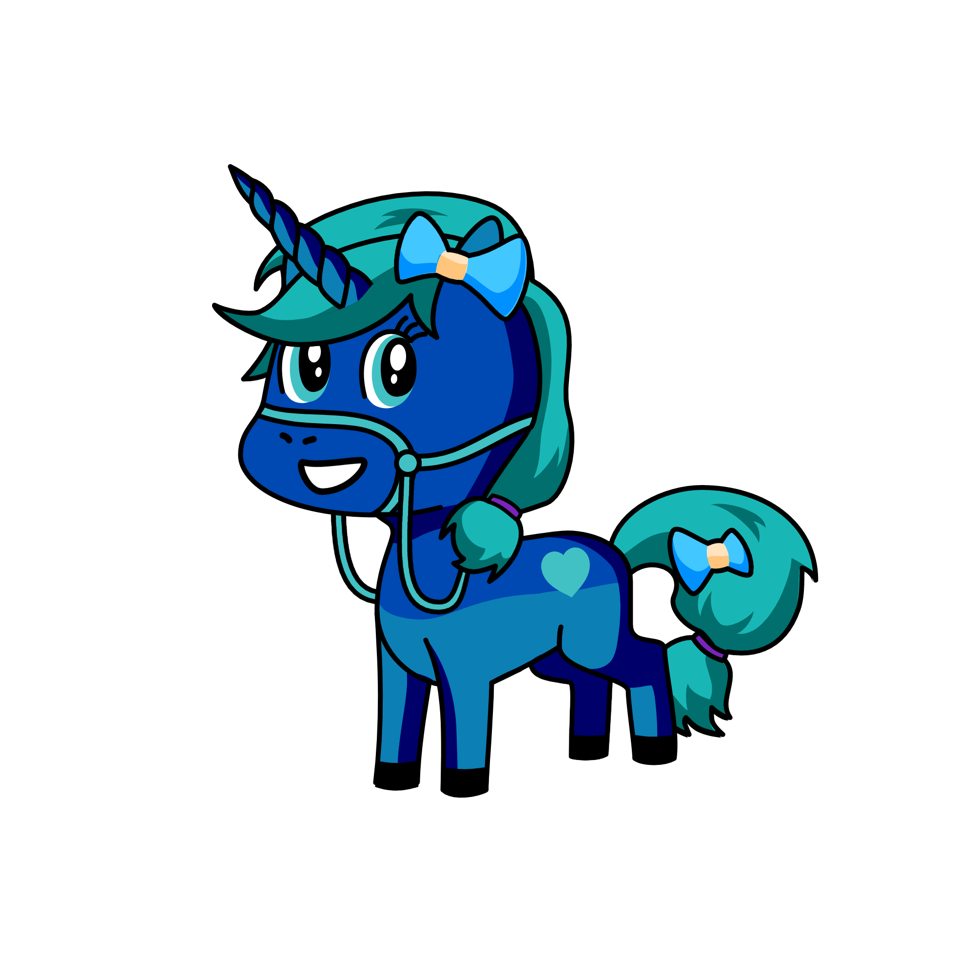 Bluey, the unicorn