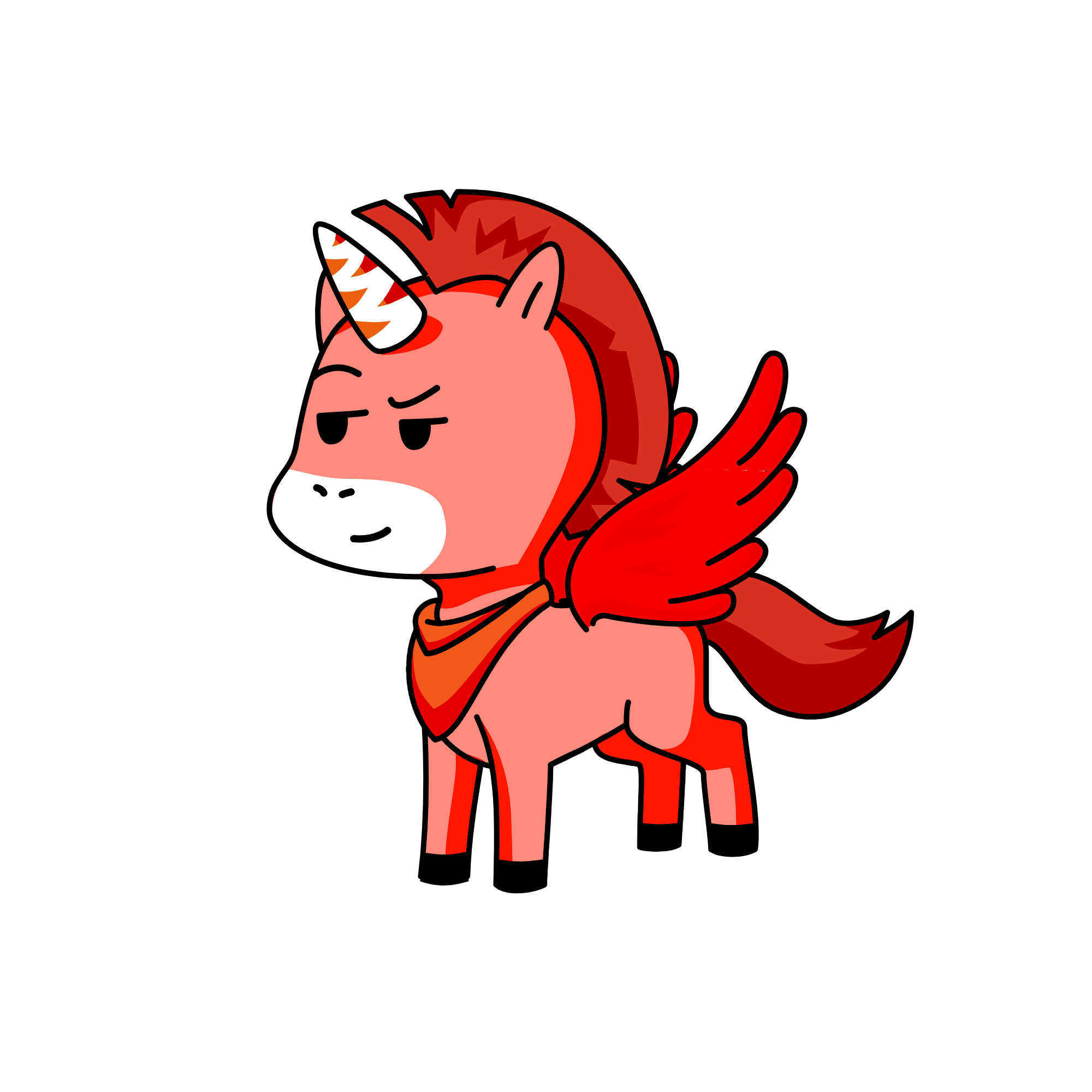 Red, the unicorn