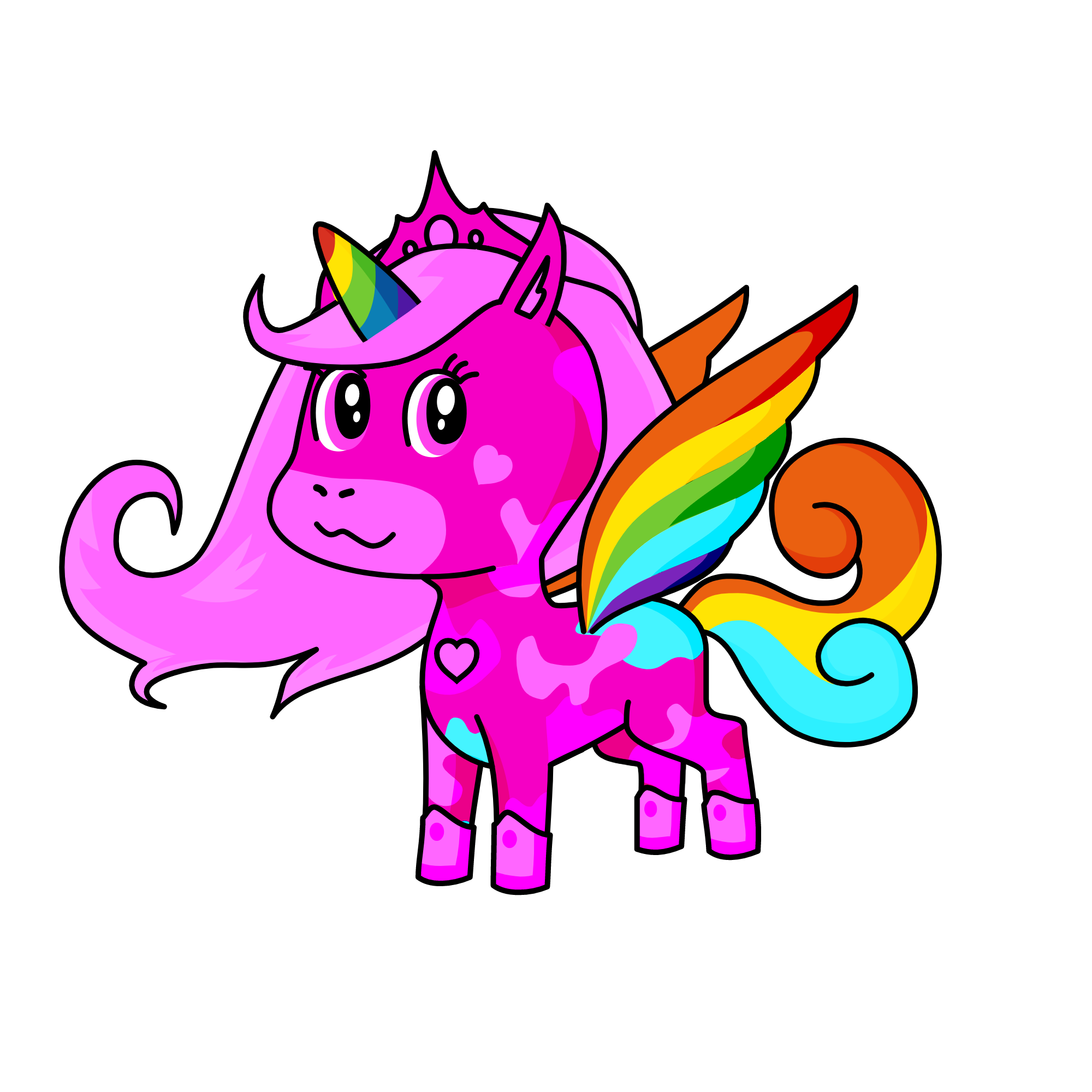 Rainbow Beauty, the unicorn