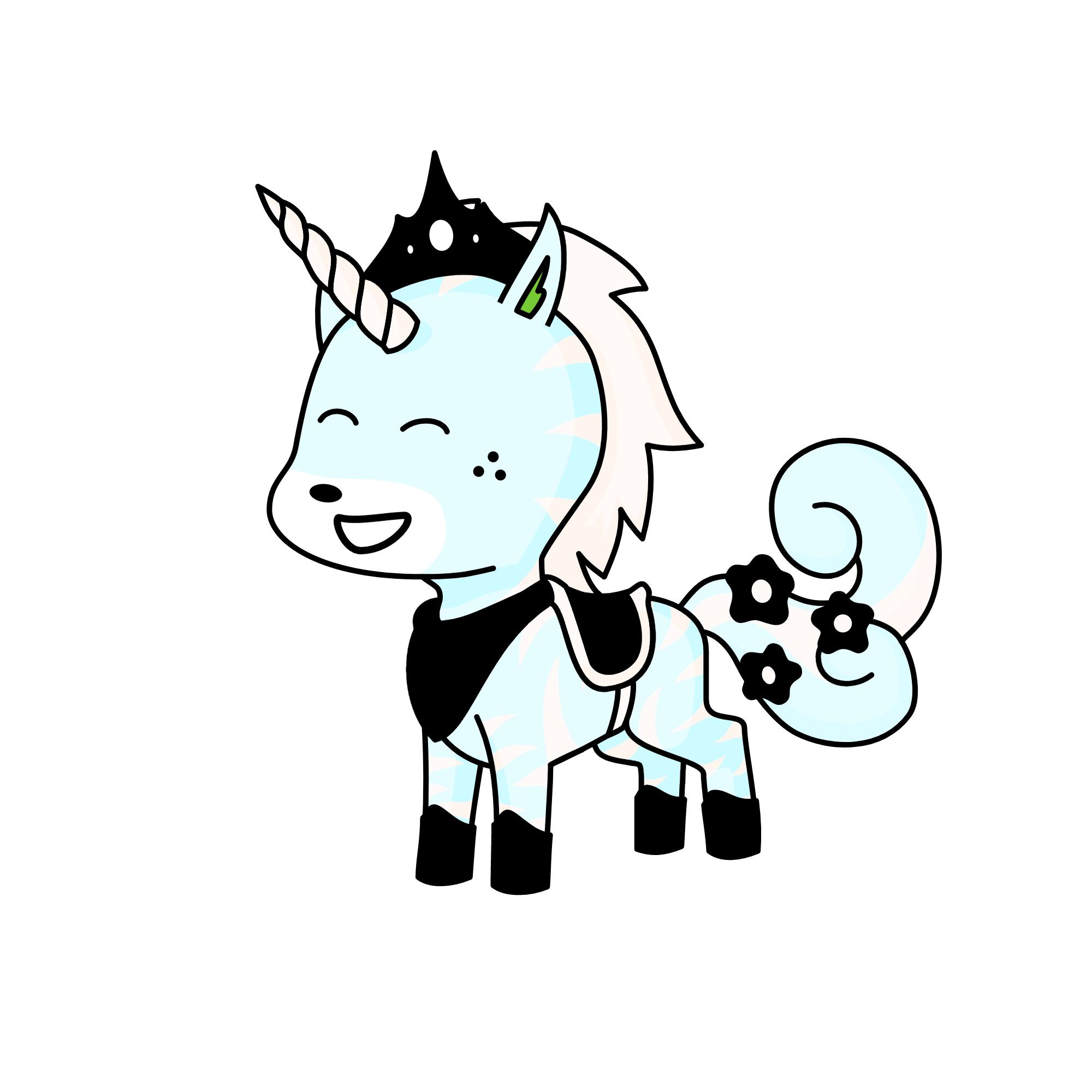 Angie The Black Widow, the unicorn