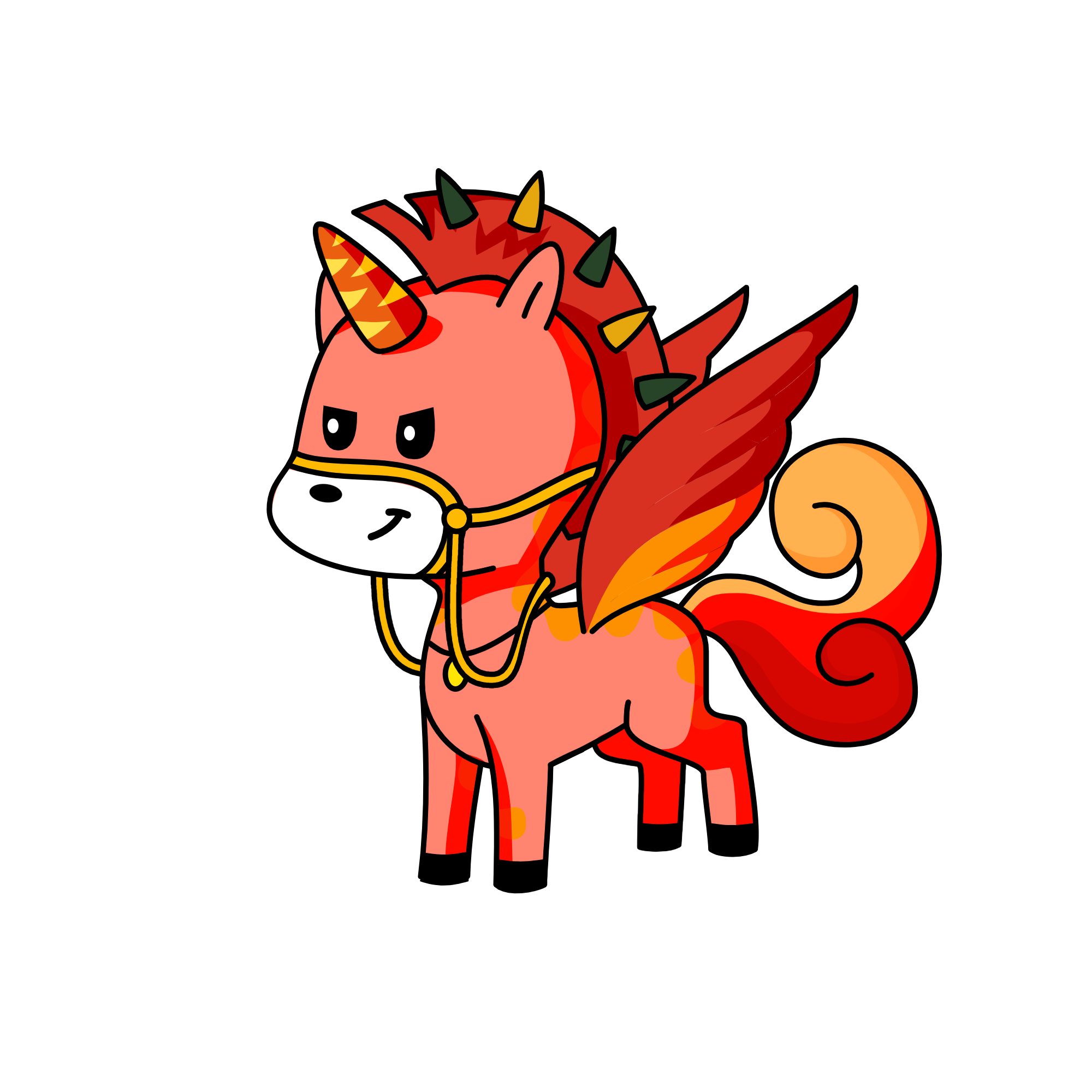 đỏ đậm, the unicorn