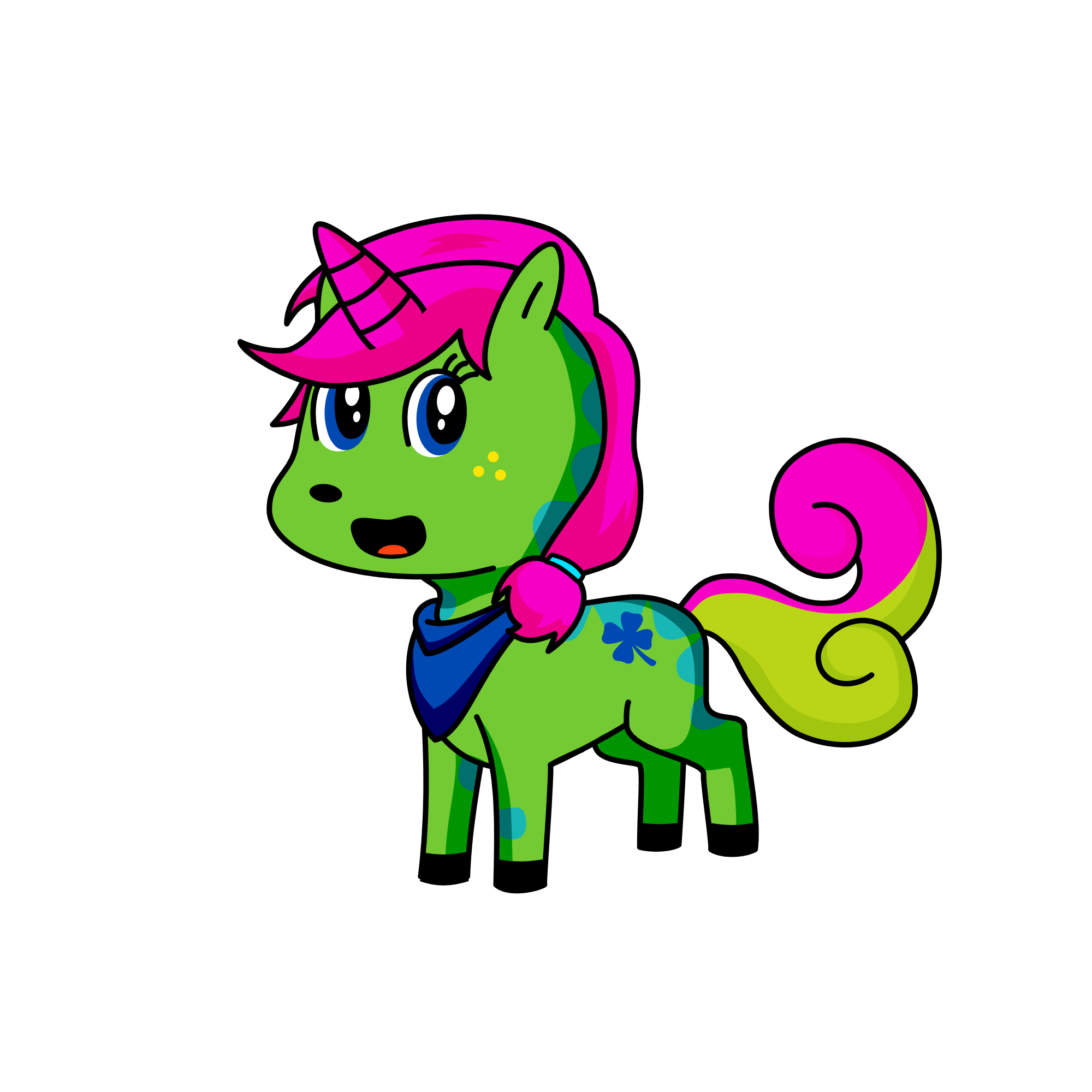 Clover , the unicorn