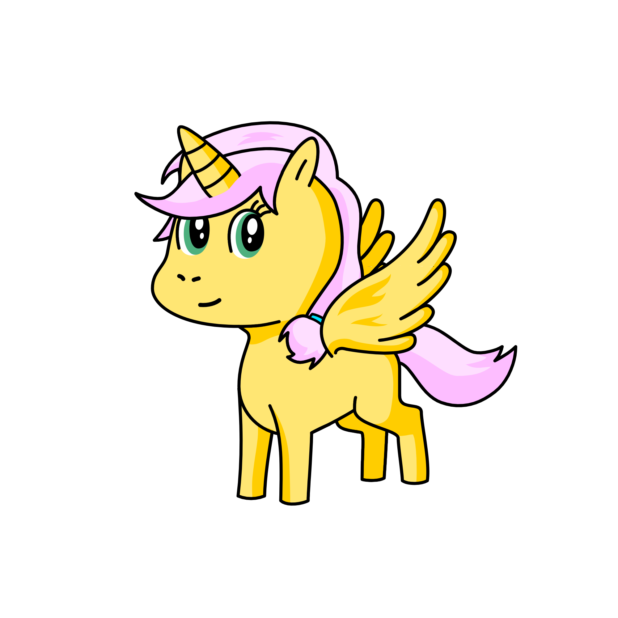 Fluttershy, the unicorn