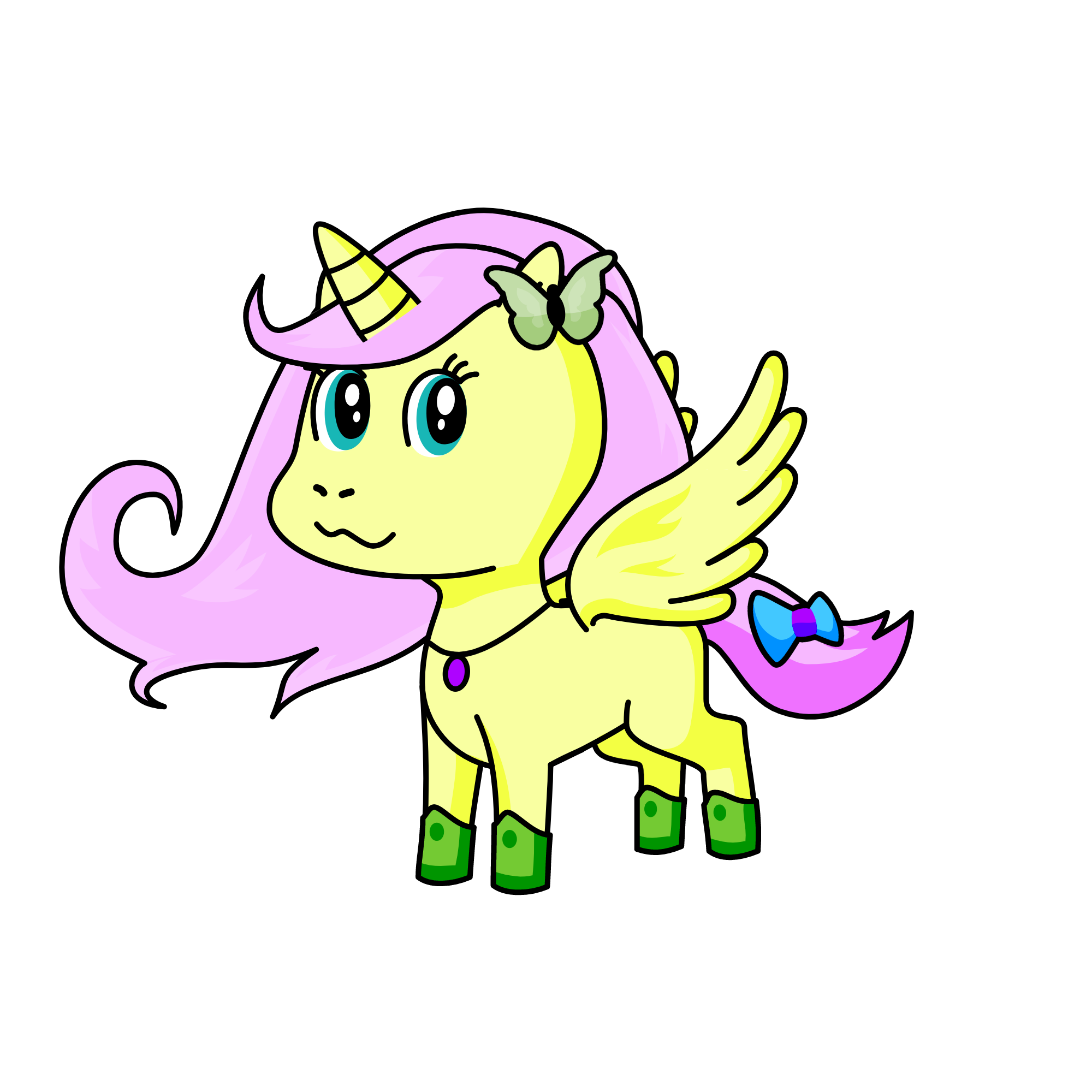 fluttershy, the unicorn