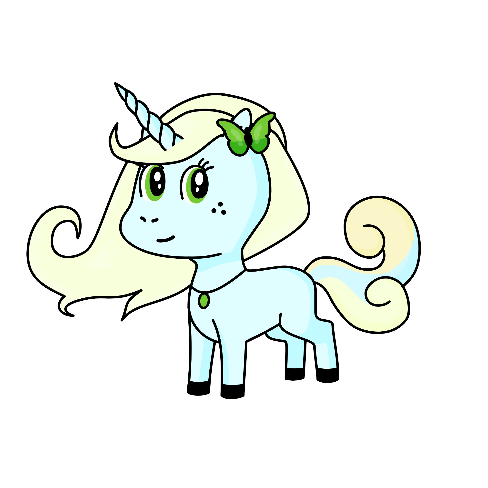 Emerald, the unicorn
