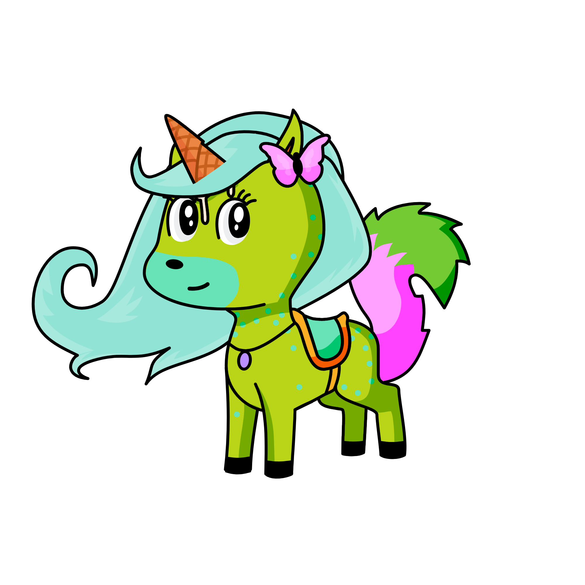 Crystal, the unicorn