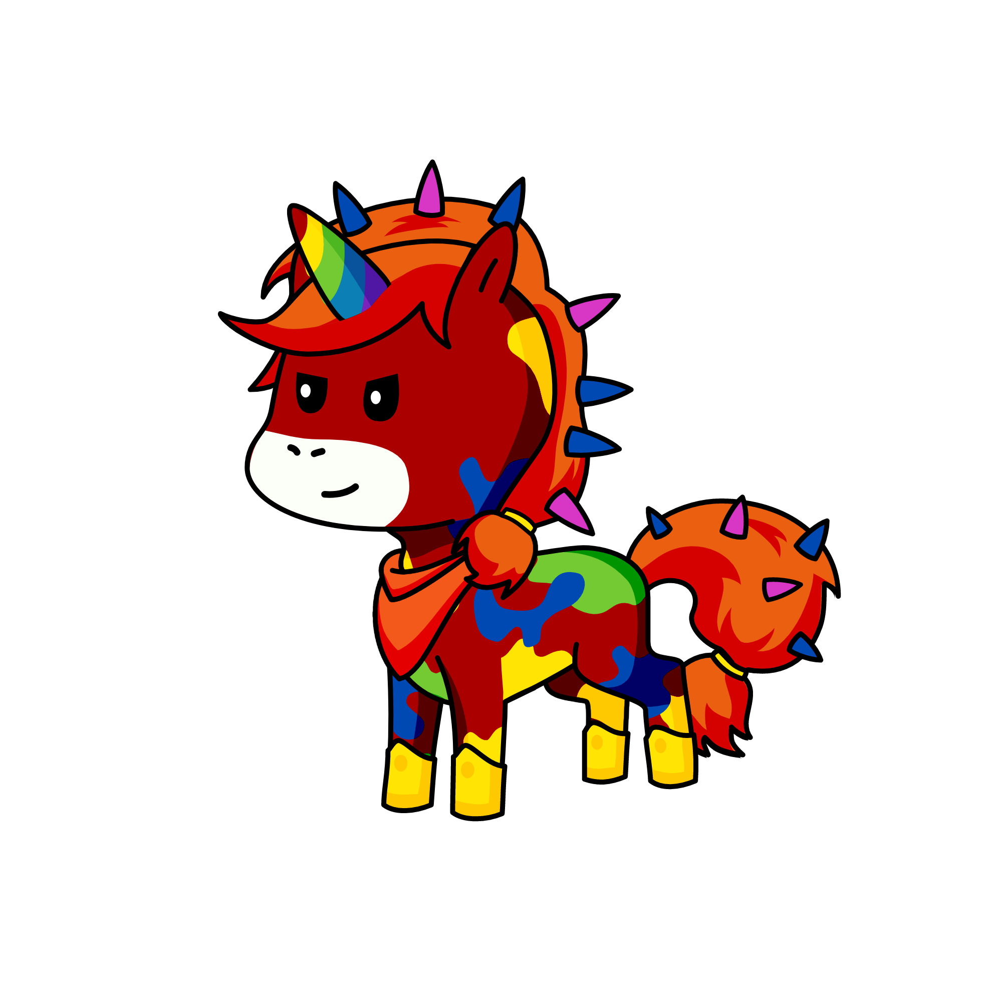 Roygbivp, the unicorn