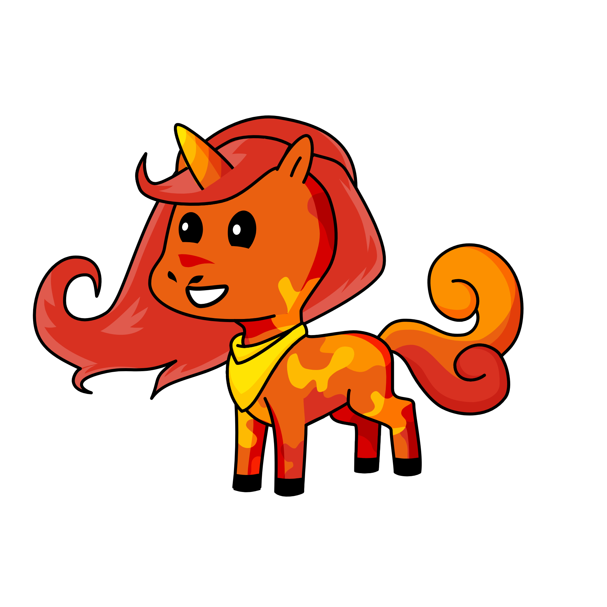 ruby red, the unicorn